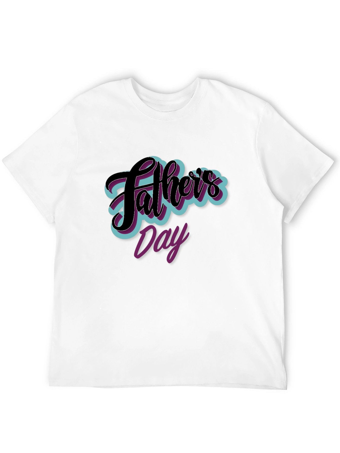 Fathers Day Graphic Tee - Black Casual T-Shirt