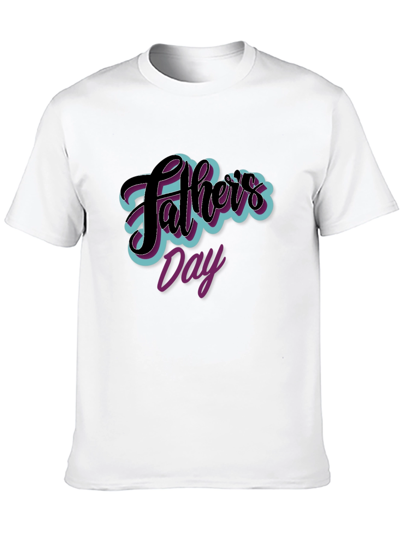 Fathers Day Graphic Tee - Black Casual T-Shirt