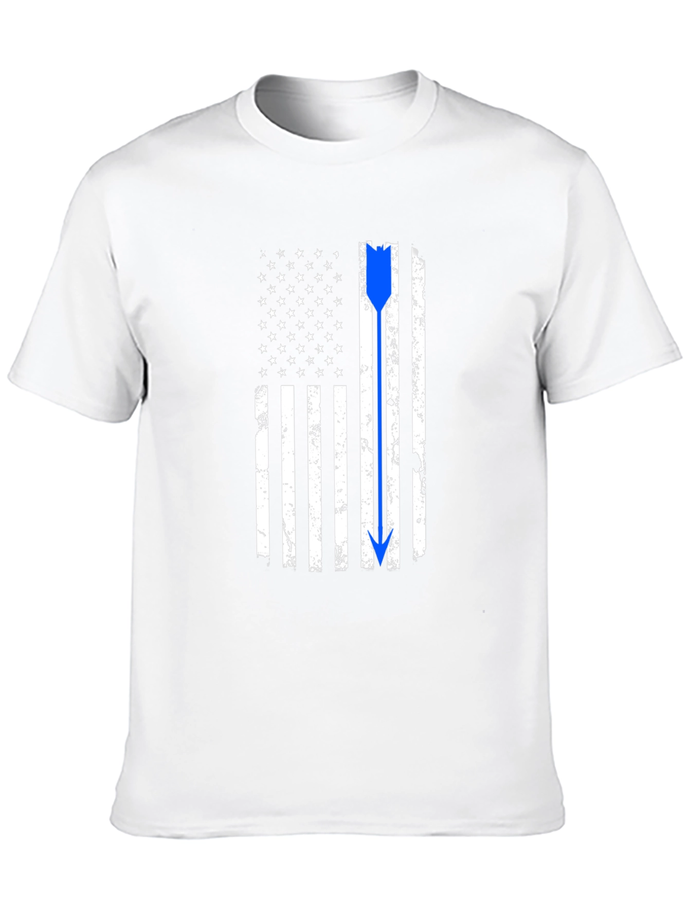 Thin Blue Line American Flag Arrow T-Shirt