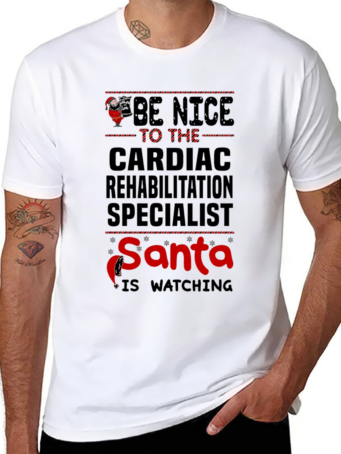 Cardiac Rehabilitation Specialist Santa T-Shirt