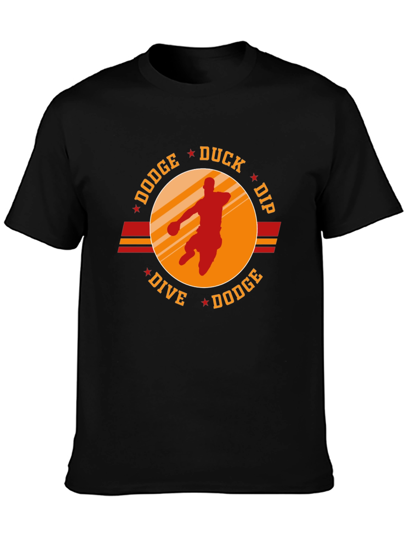 Dodgeball T-Shirt - Dodge Duck Dip Dive Dodge