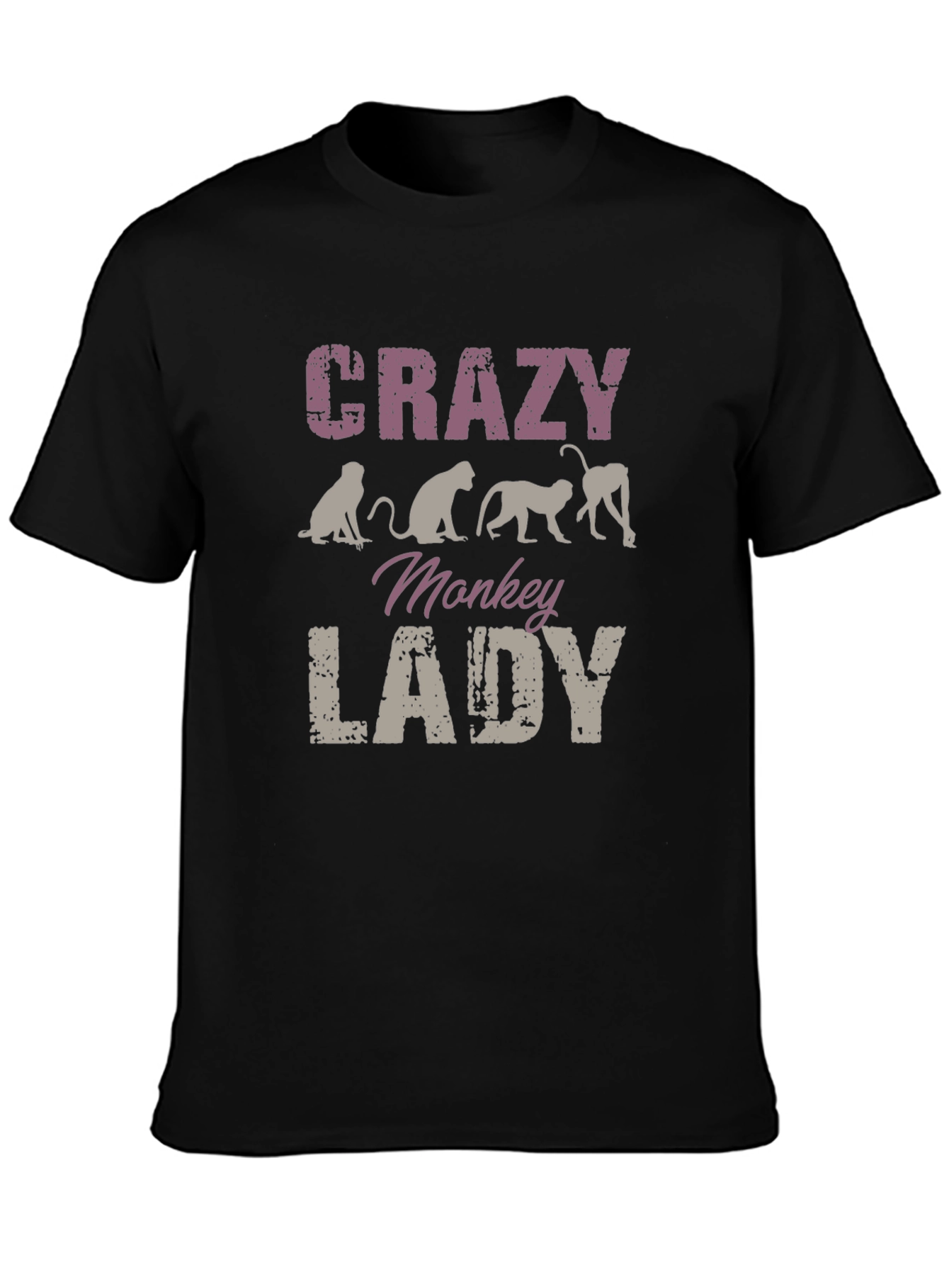Crazy Monkey Lady Graphic Tee