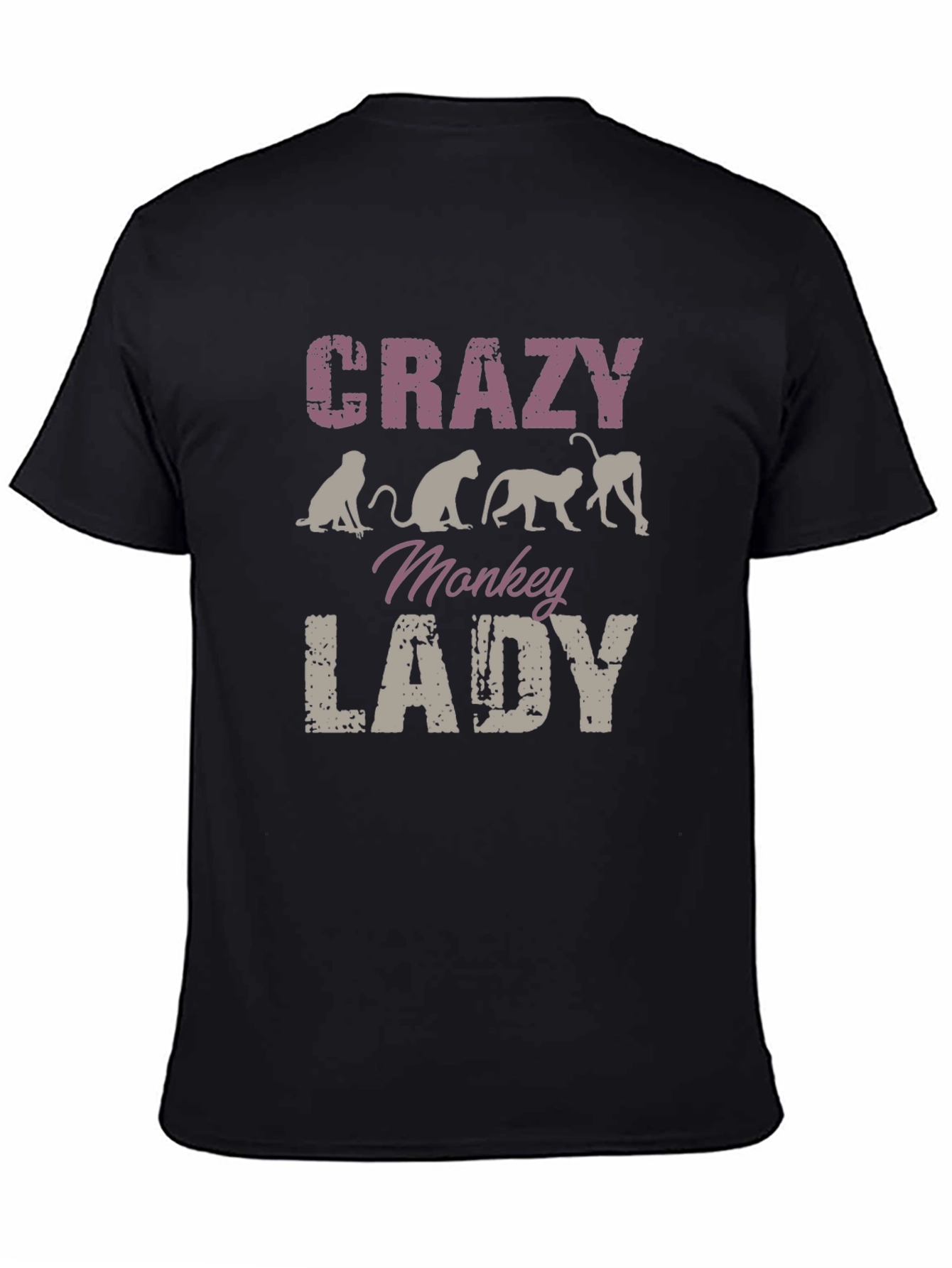 Crazy Monkey Lady Graphic Tee