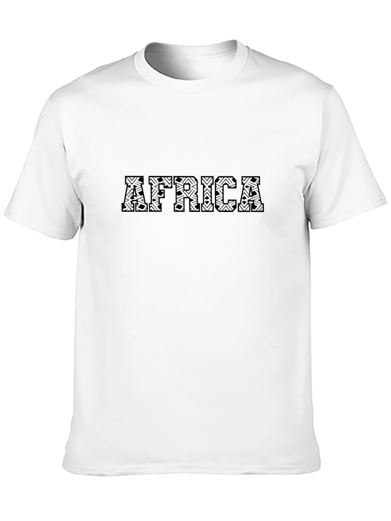 Tribal Africa T-Shirt - Black Print Tee
