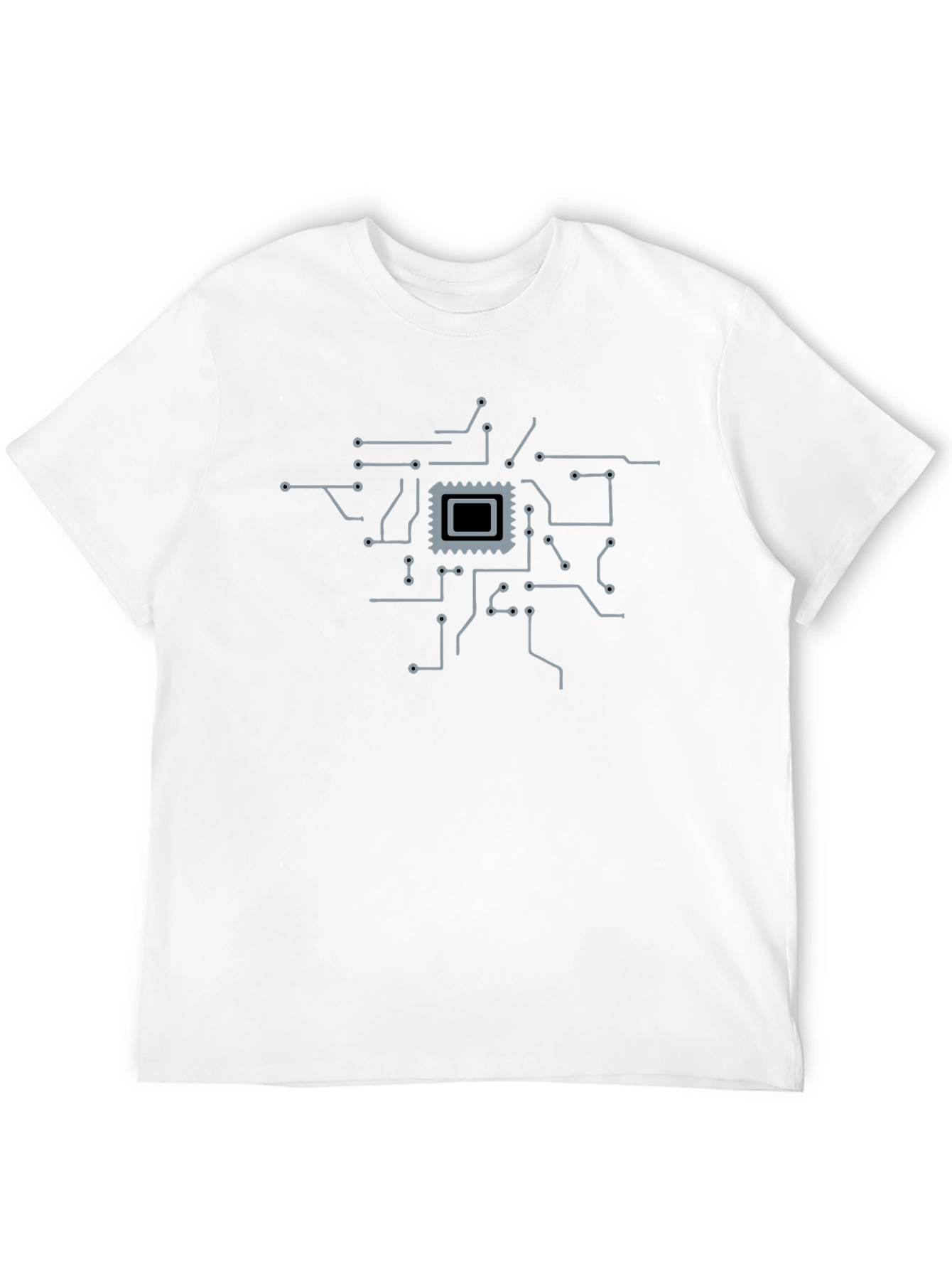 Tech Circuit Board T-Shirt - Geeky Style