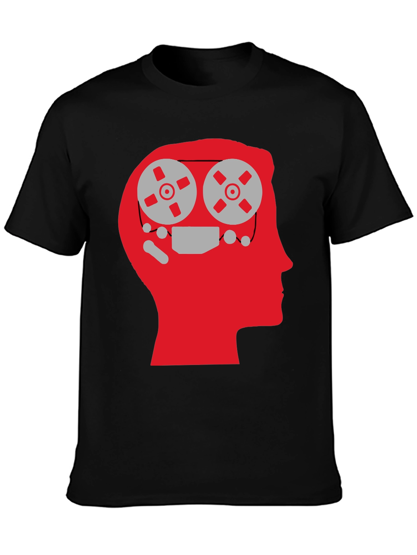 Mind Reels Graphic Tee - Black Cotton T-Shirt