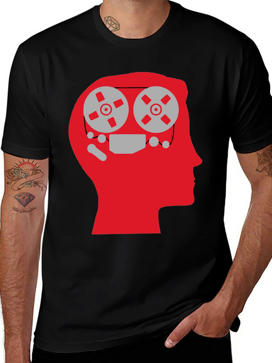 Mind Reels Graphic Tee - Black Cotton T-Shirt