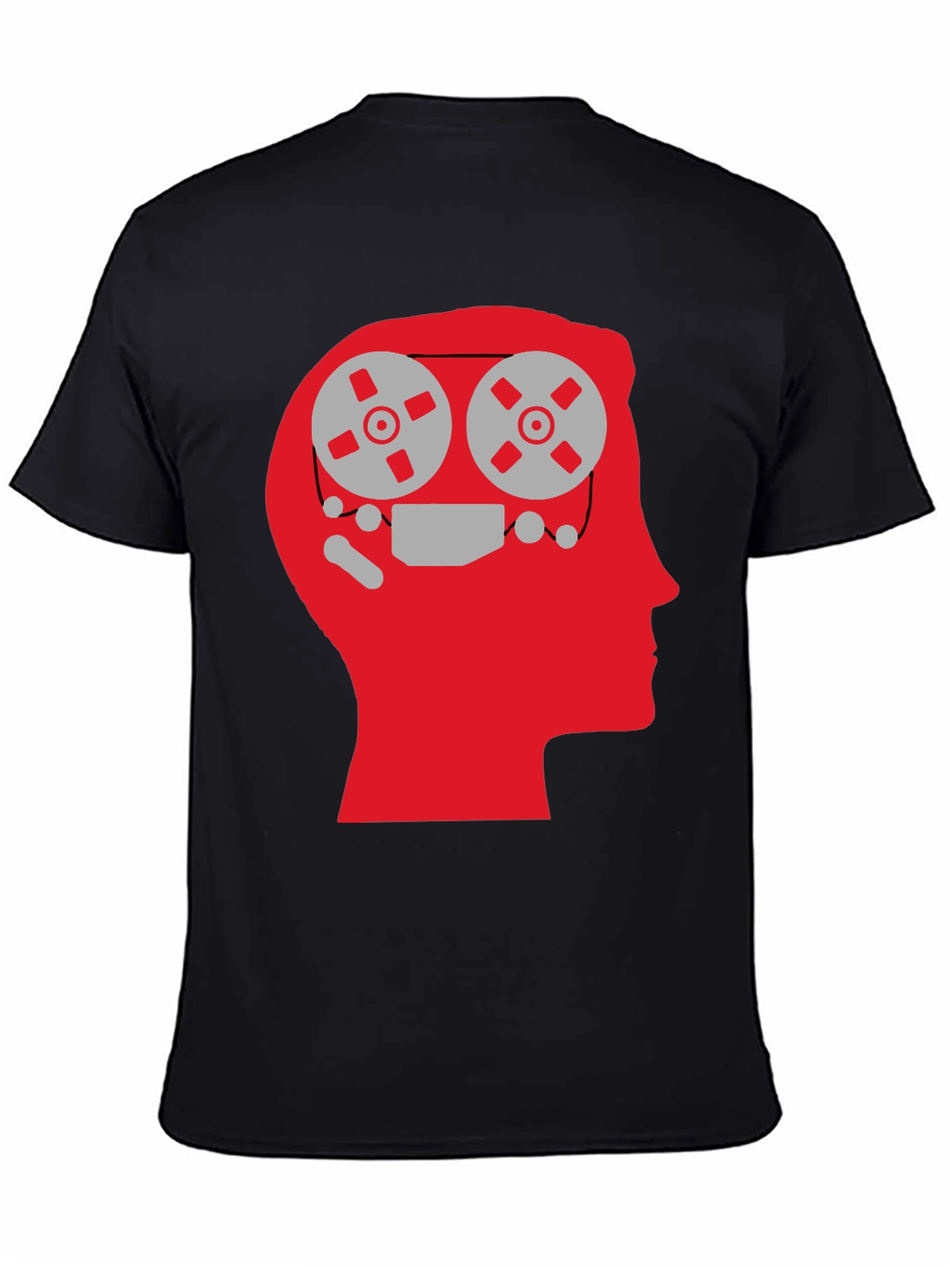 Mind Reels Graphic Tee - Black Cotton T-Shirt