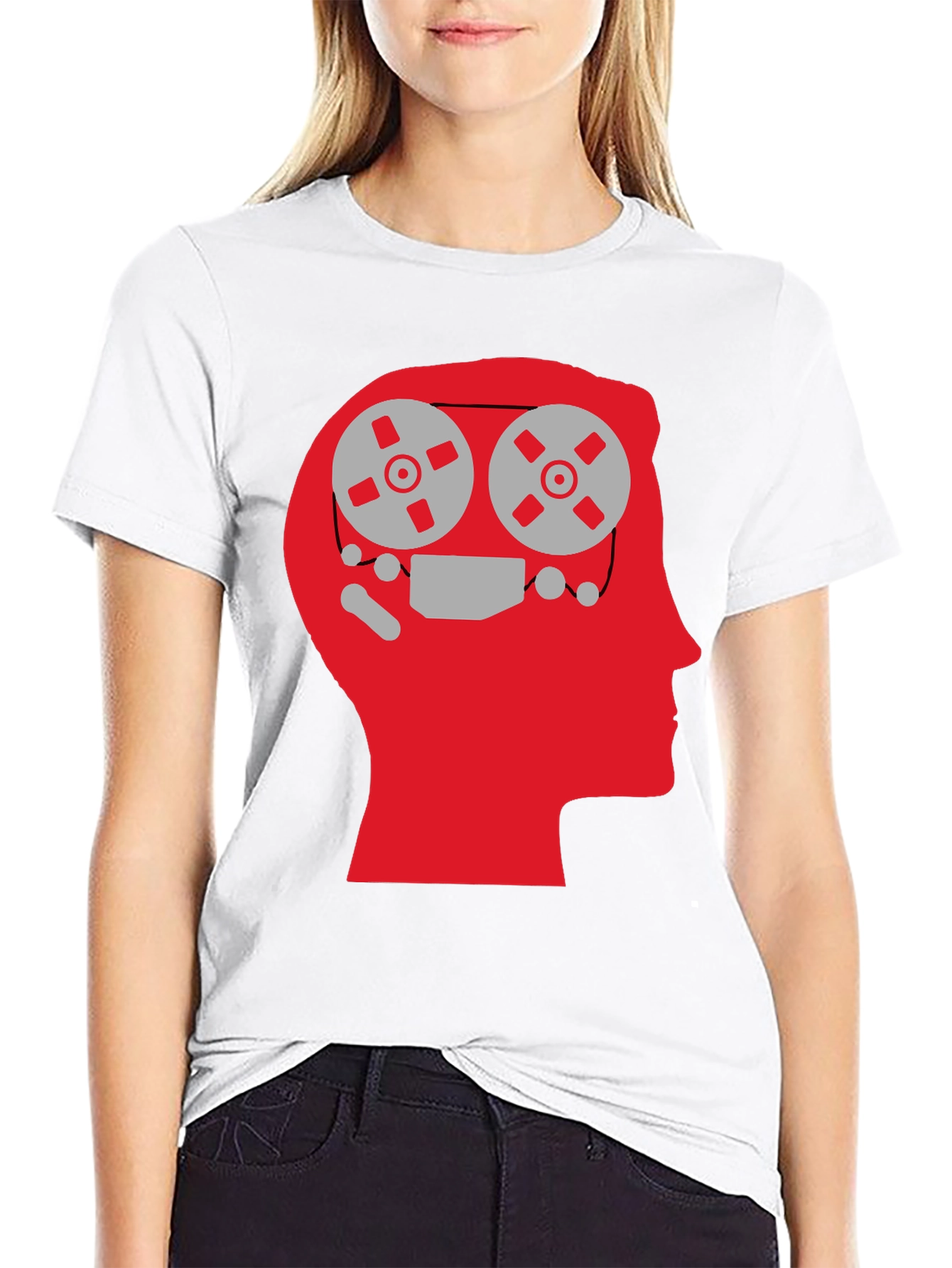 Mind Reels Graphic Tee - Black Cotton T-Shirt
