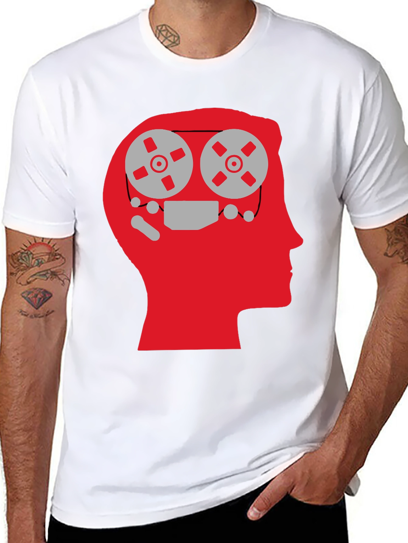 Mind Reels Graphic Tee - Black Cotton T-Shirt