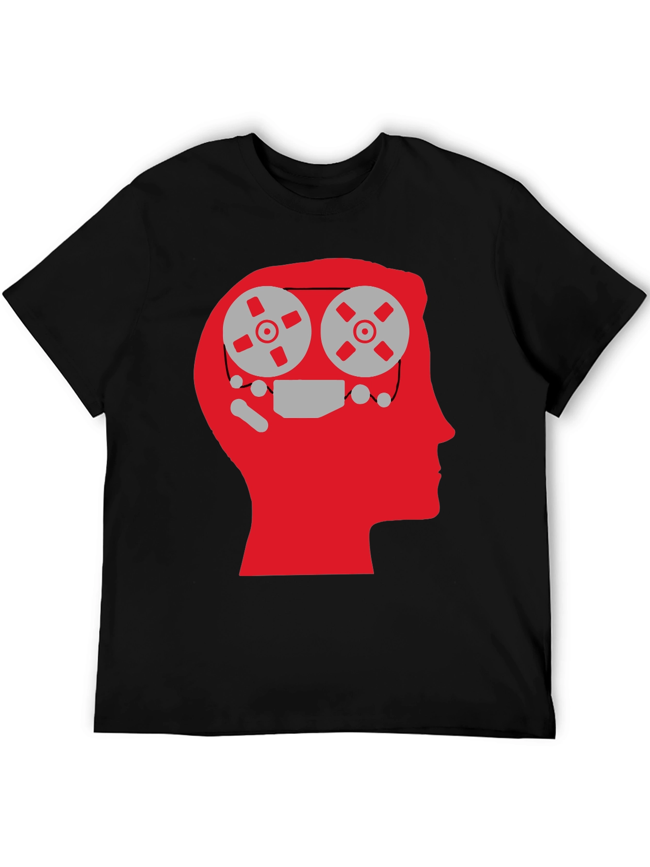 Mind Reels Graphic Tee - Black Cotton T-Shirt