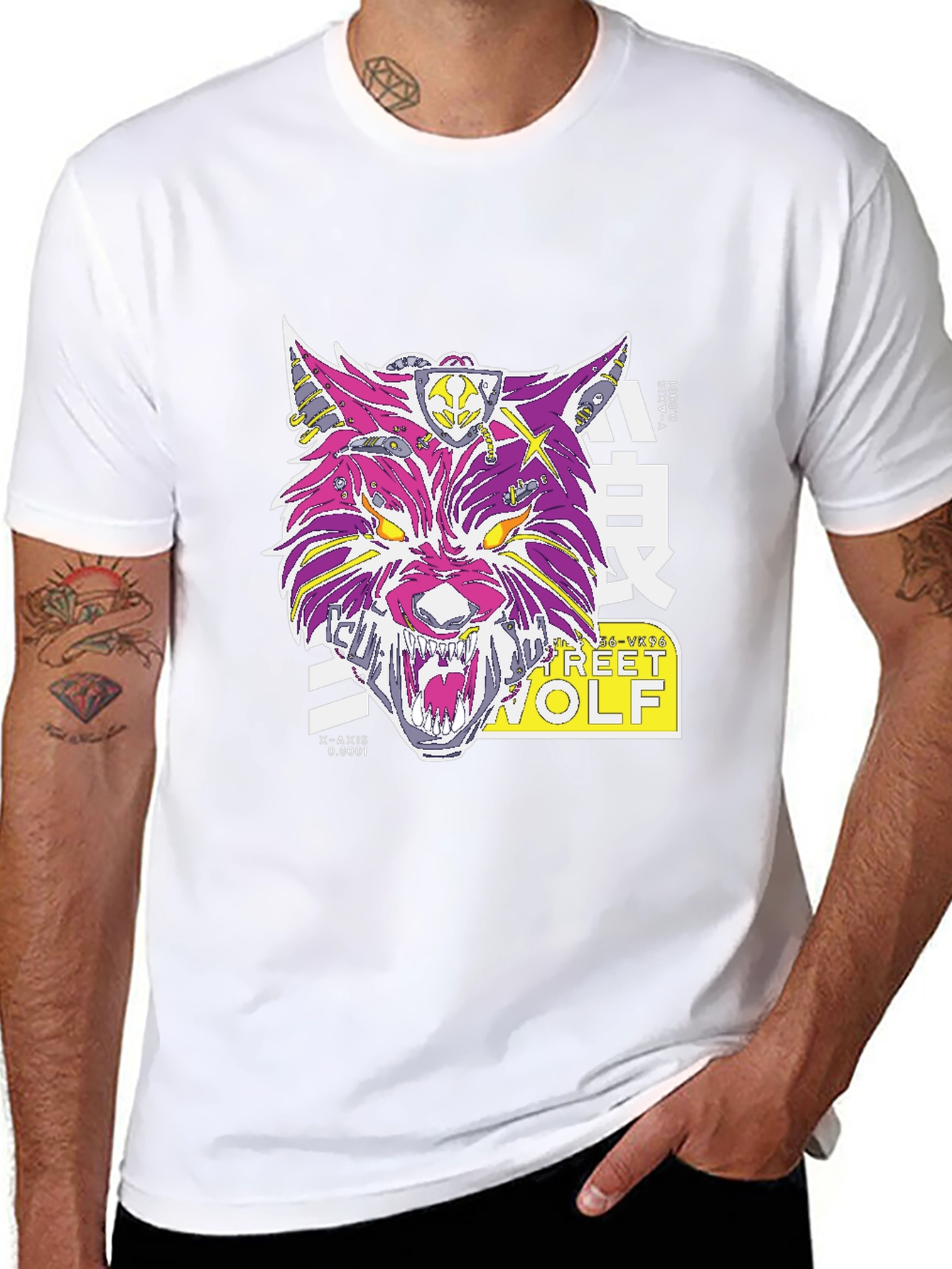 Street Wolf Graphic T-Shirt - Urban Style