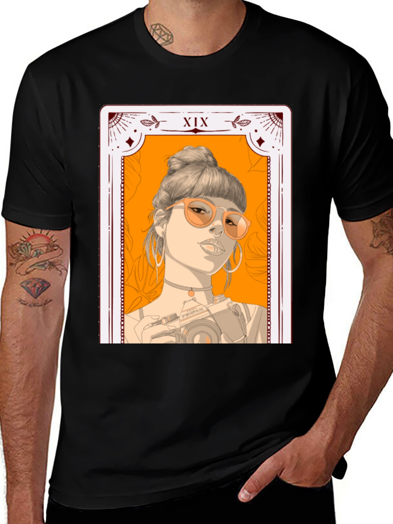 Tarot Card Girl T-Shirt - Stylish Graphic Tee