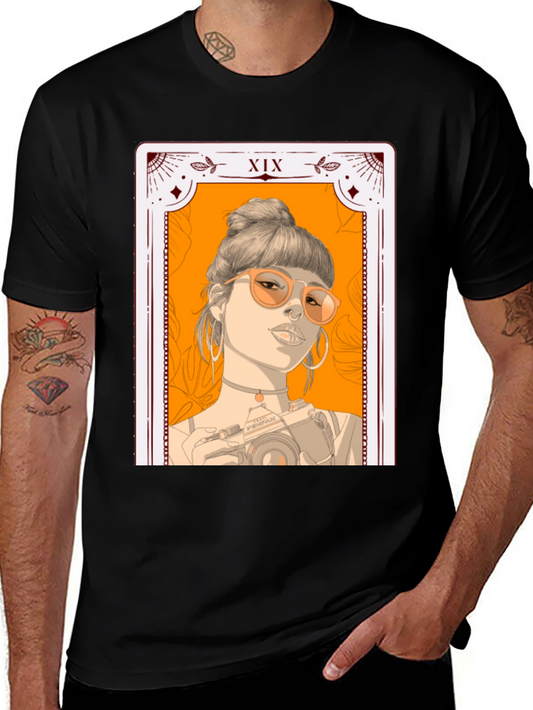 Tarot Card Girl T-Shirt - Stylish Graphic Tee