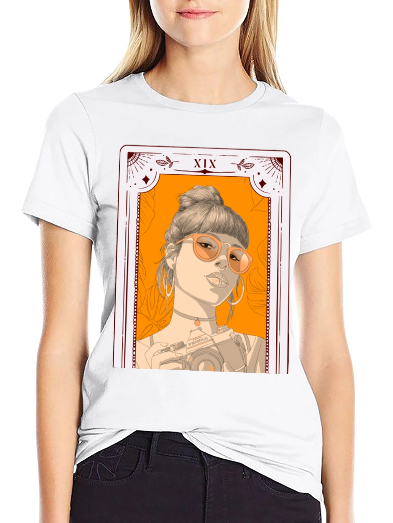 Tarot Card Girl T-Shirt - Stylish Graphic Tee