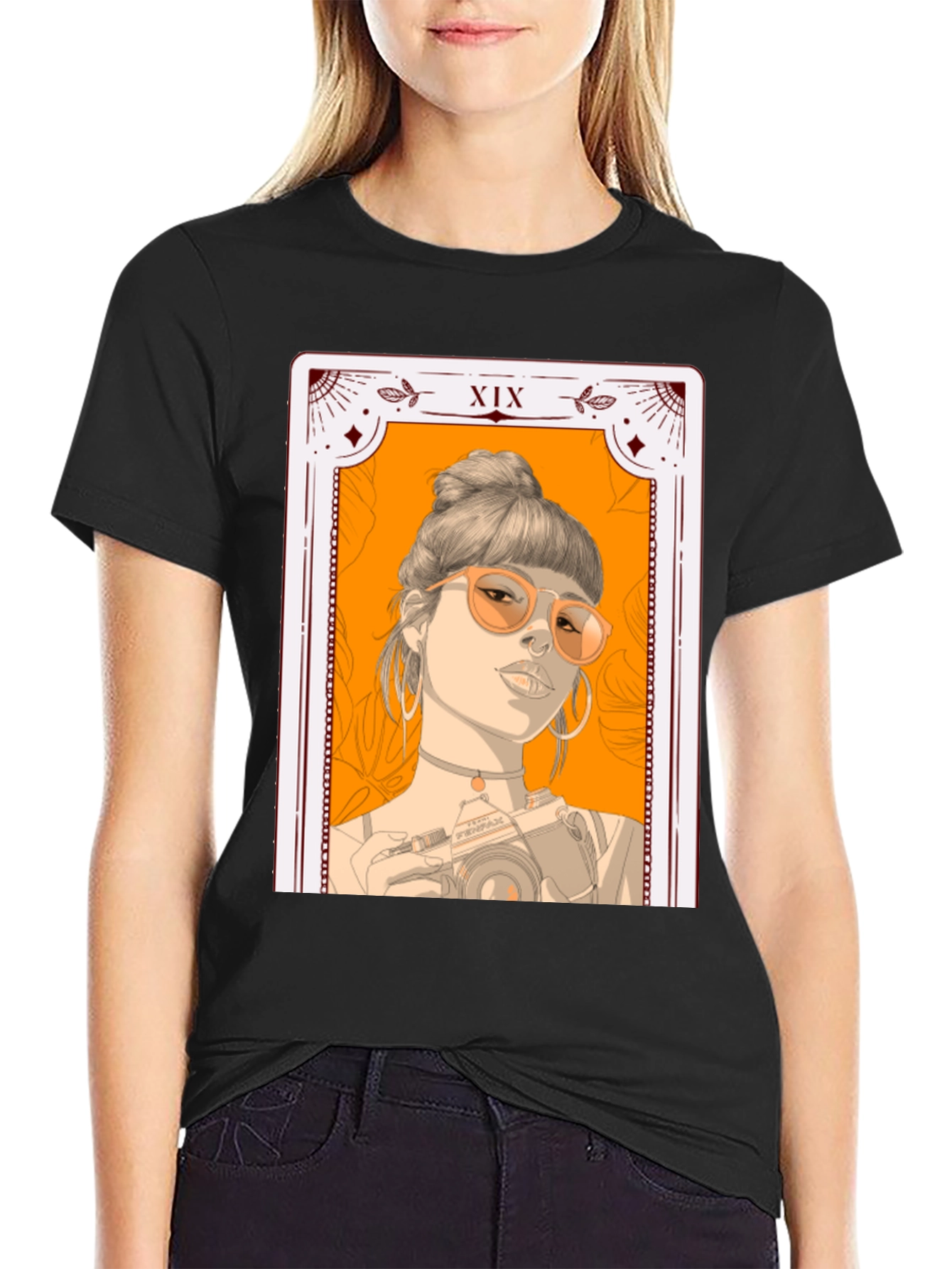 Tarot Card Girl T-Shirt - Stylish Graphic Tee