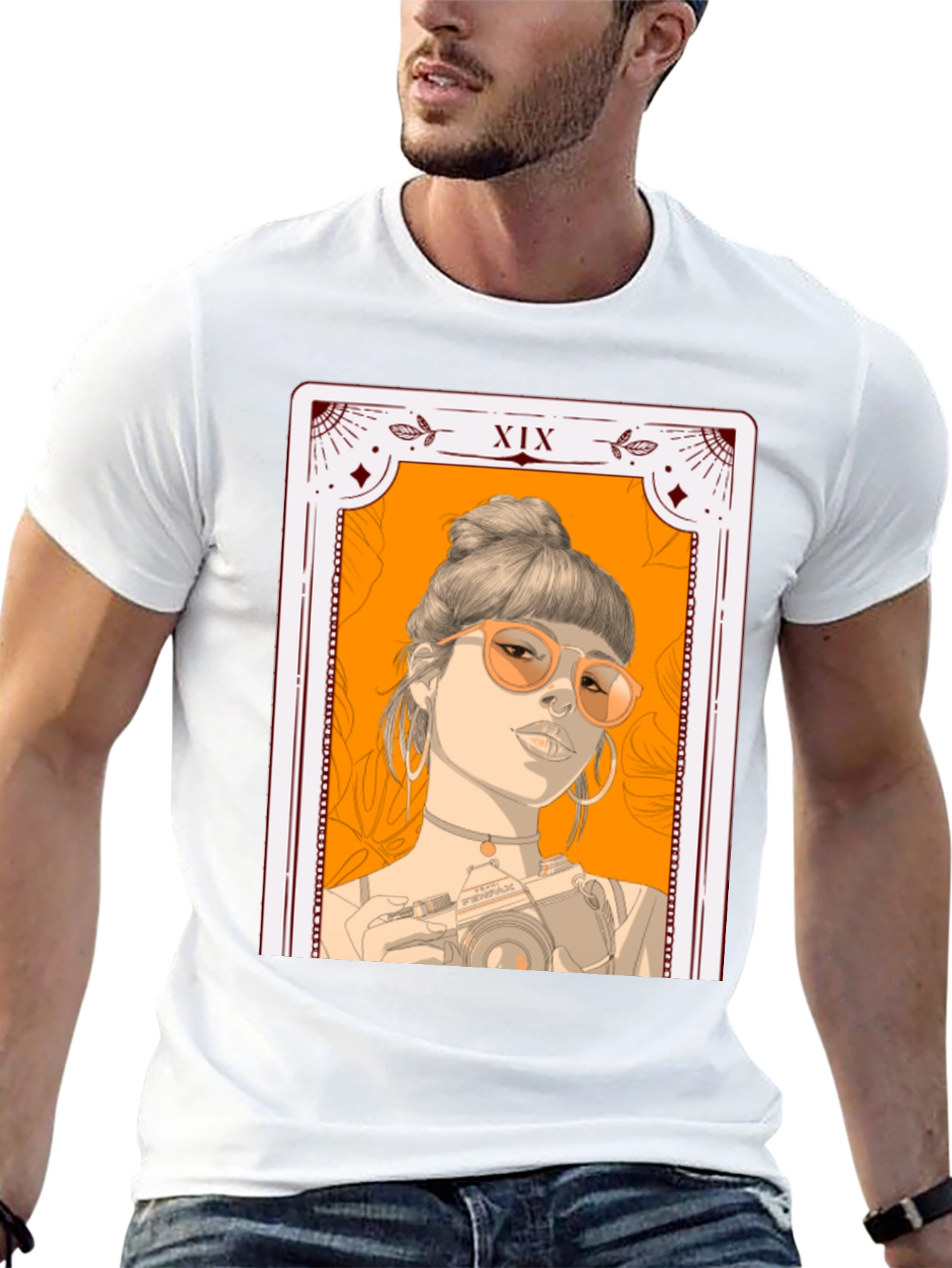 Tarot Card Girl T-Shirt - Stylish Graphic Tee