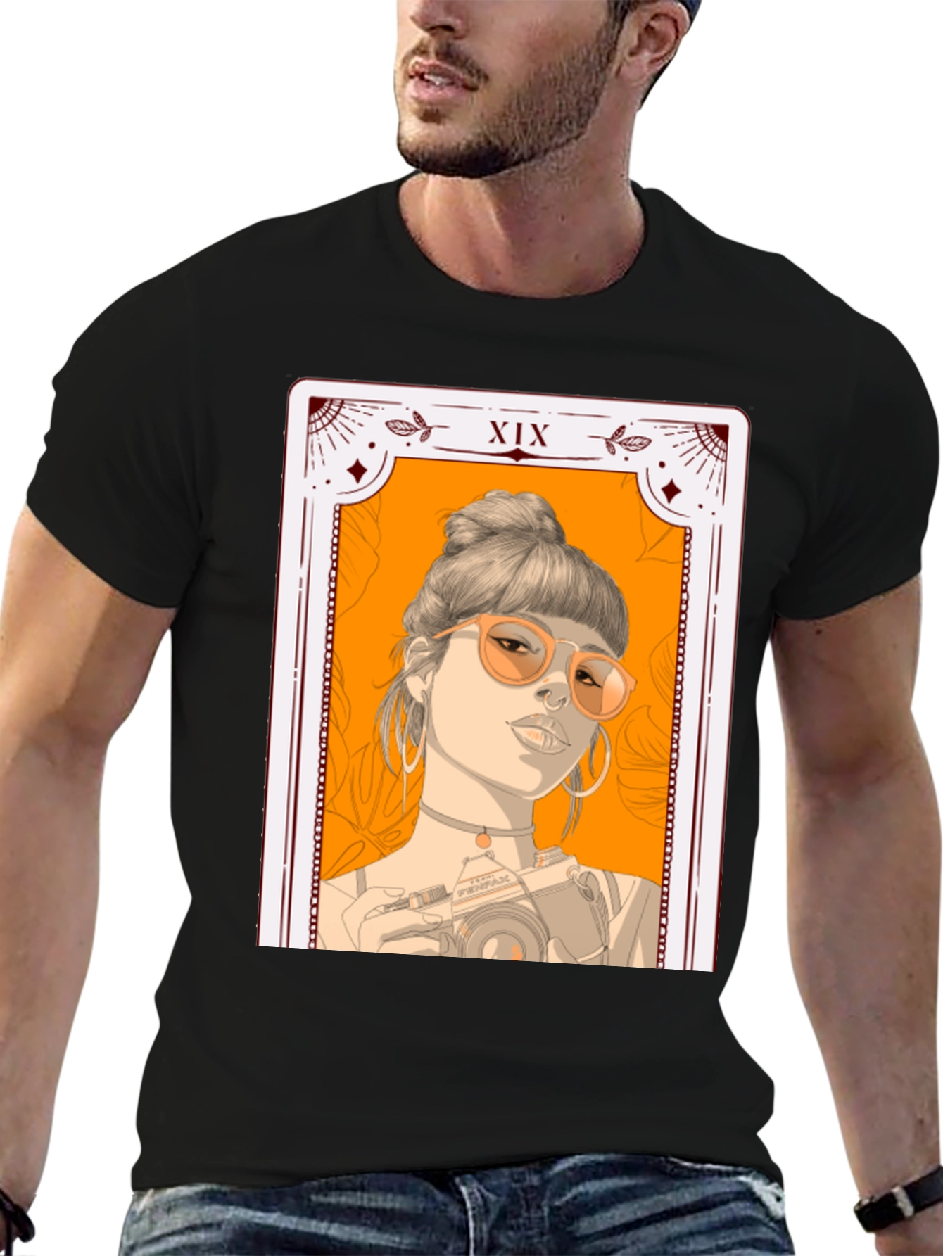 Tarot Card Girl T-Shirt - Stylish Graphic Tee