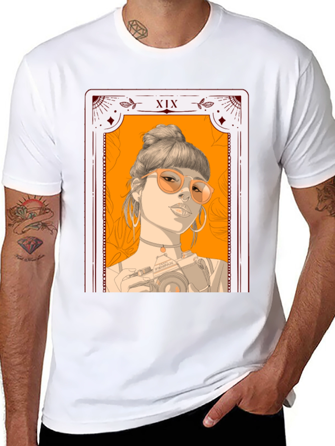 Tarot Card Girl T-Shirt - Stylish Graphic Tee