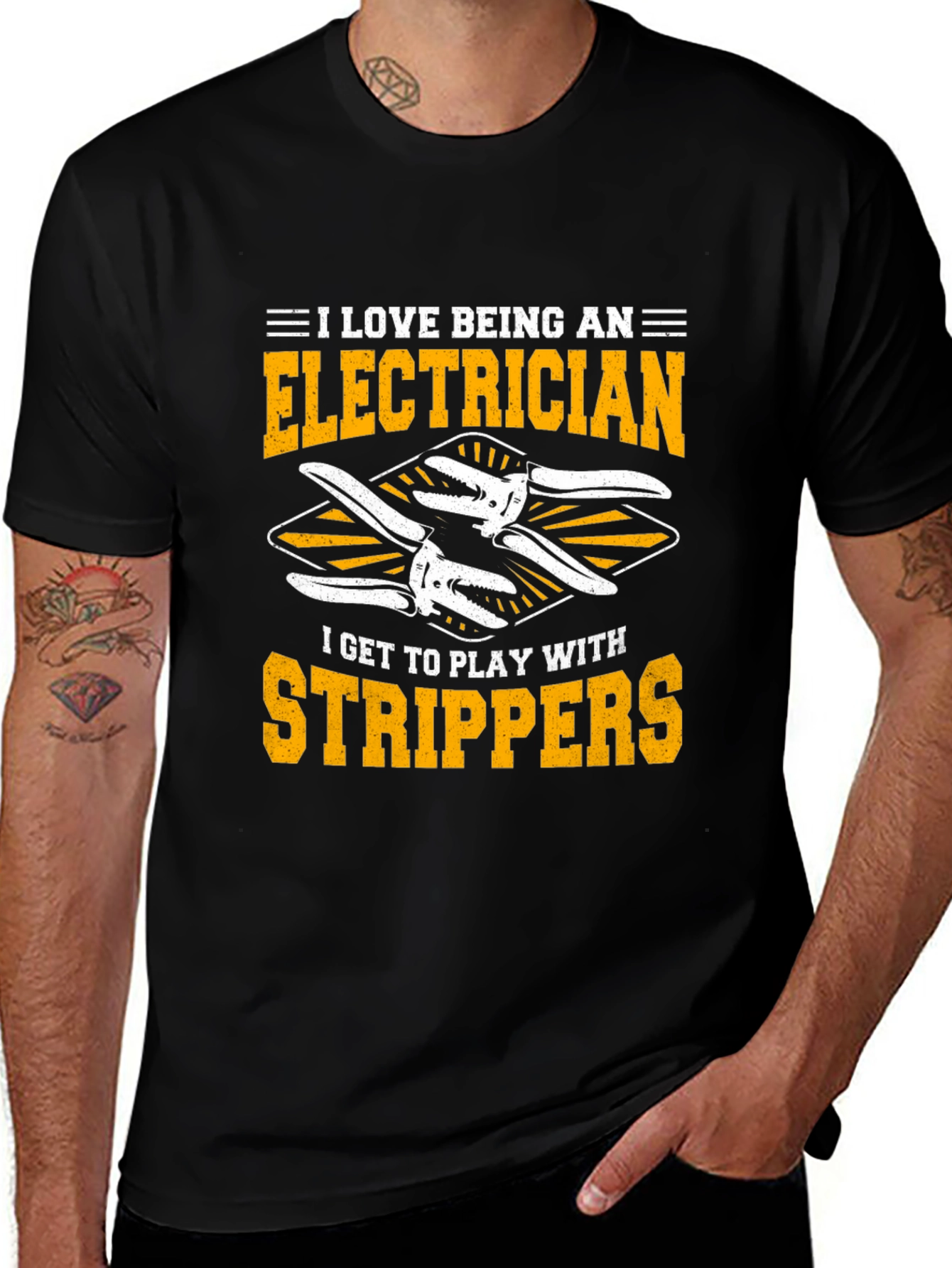 Electrician Strippers T-Shirt Funny Electrician Gift