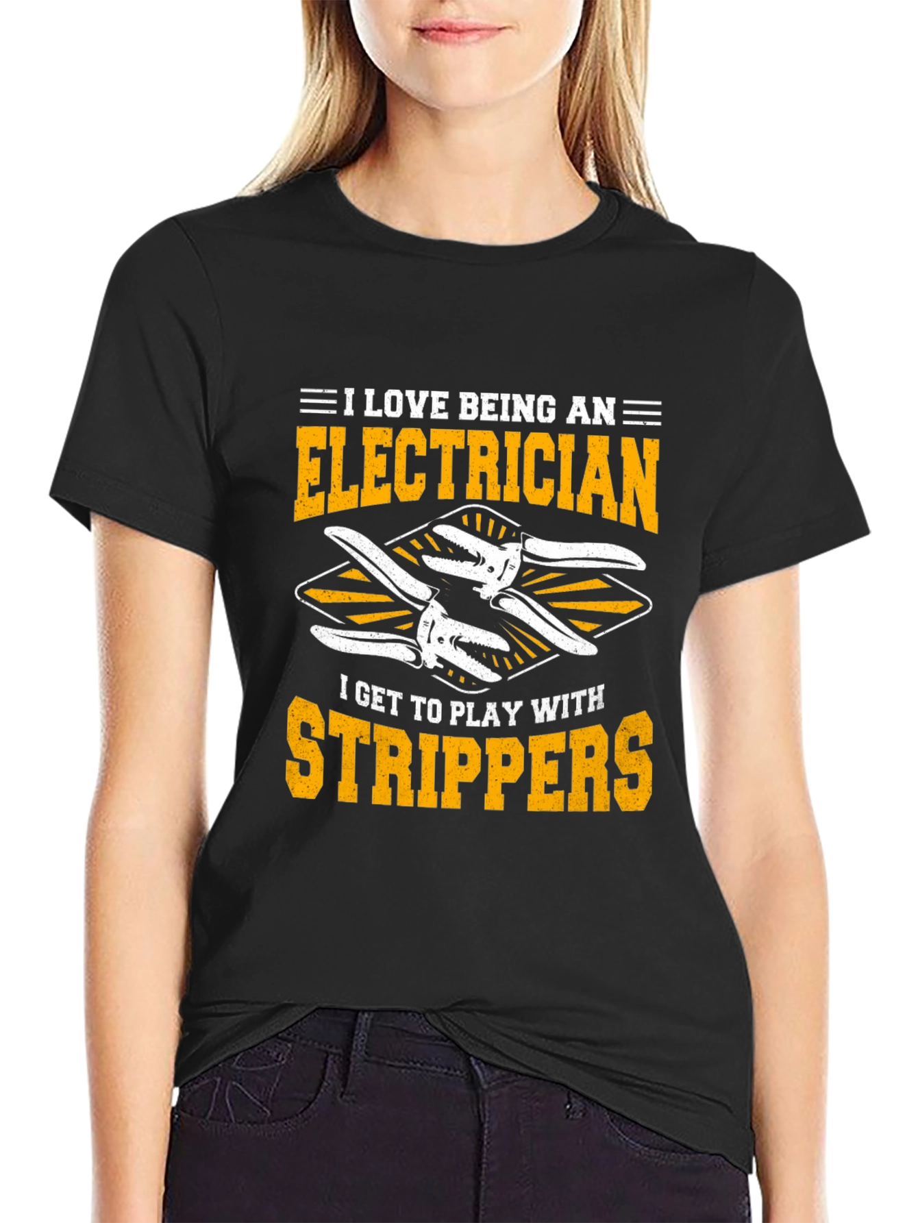 Electrician Strippers T-Shirt Funny Electrician Gift