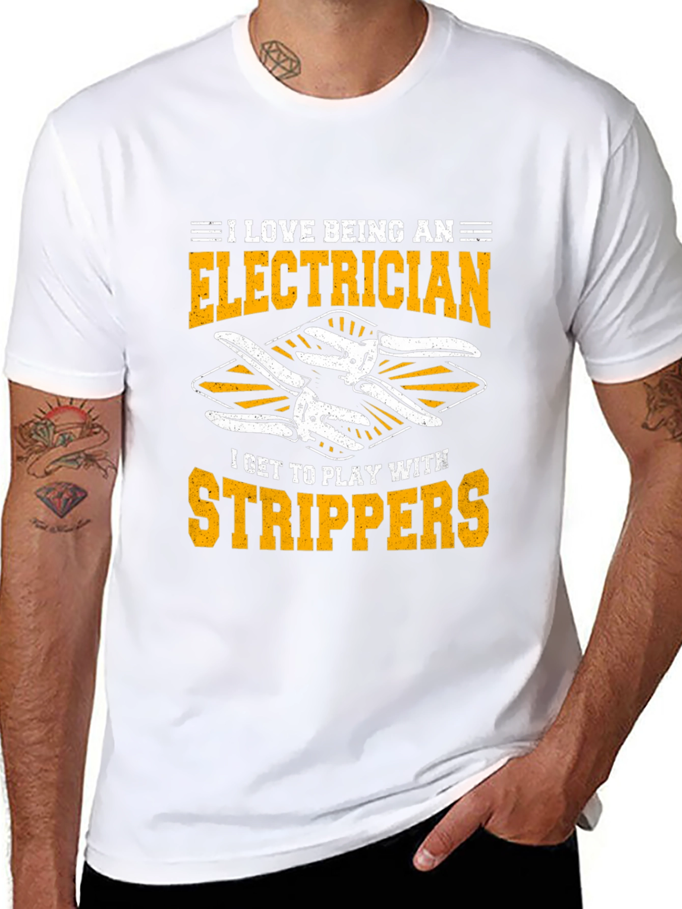 Electrician Strippers T-Shirt Funny Electrician Gift
