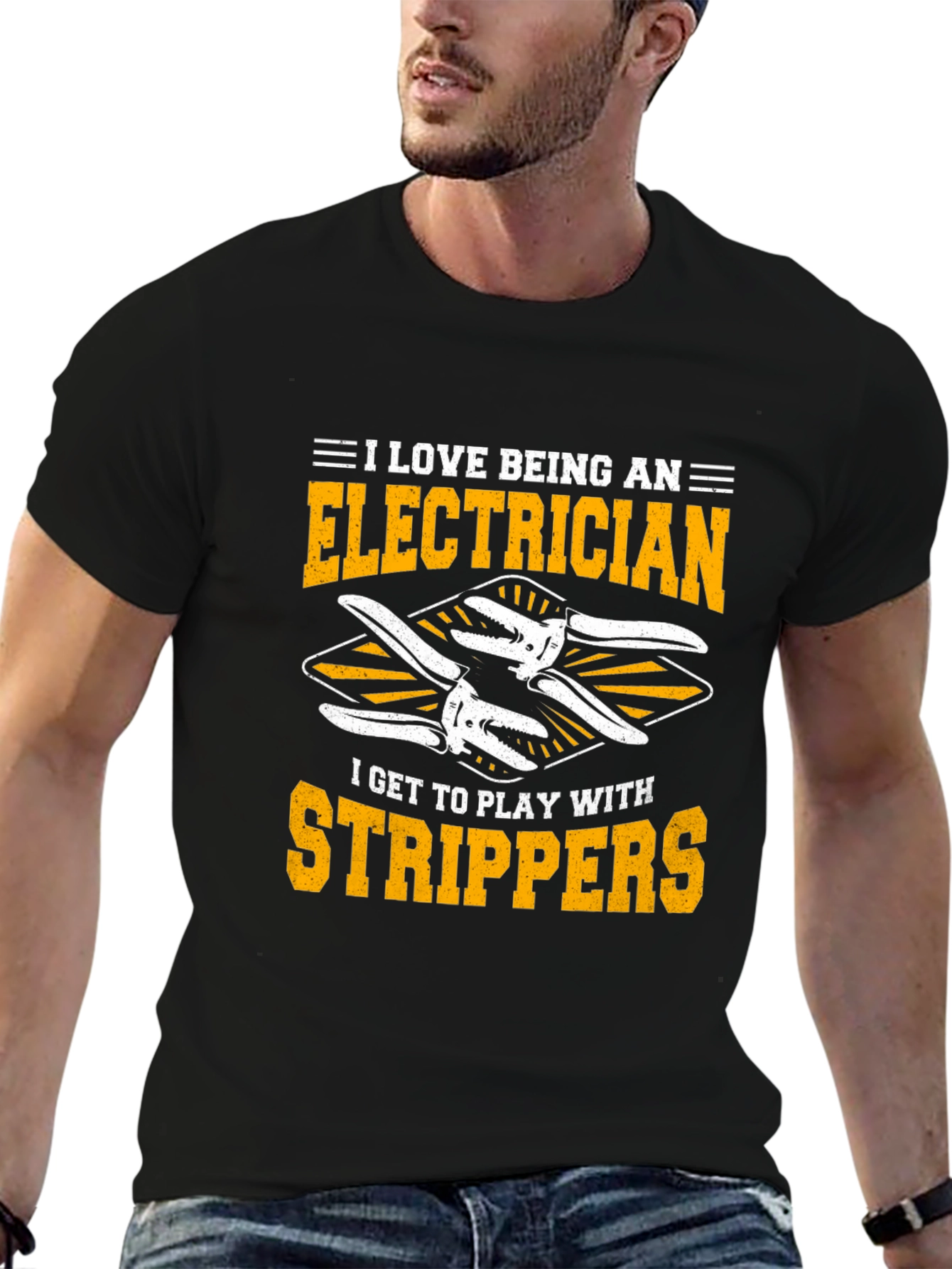 Electrician Strippers T-Shirt Funny Electrician Gift