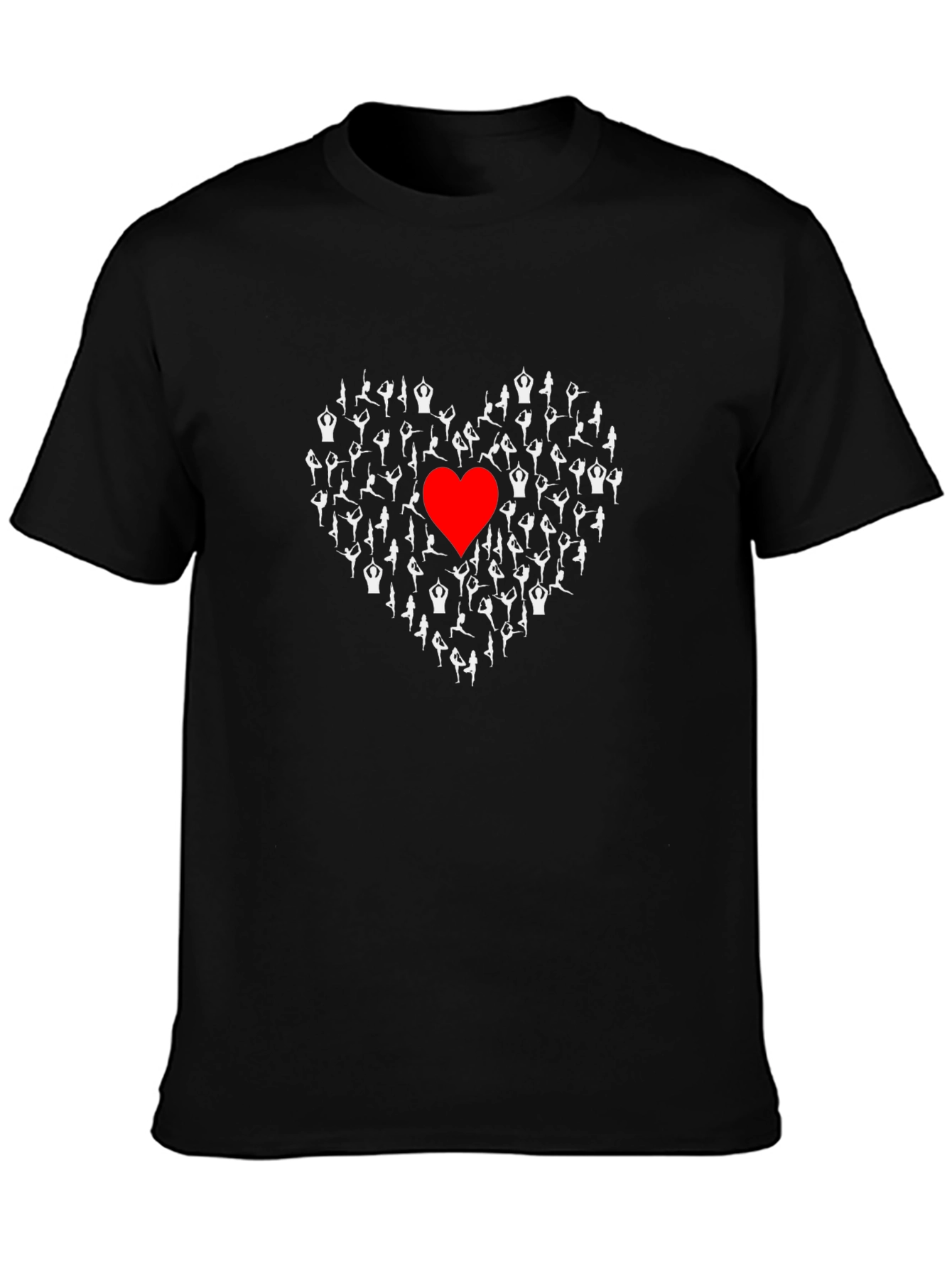 Yoga Love T-Shirt - Black Graphic Tee