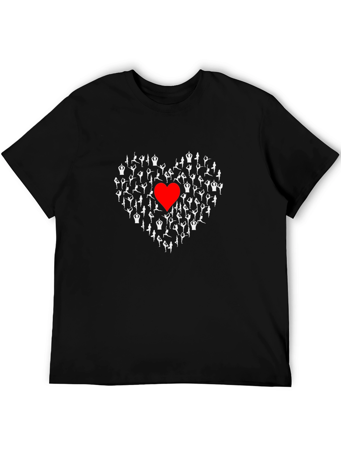 Yoga Love T-Shirt - Black Graphic Tee