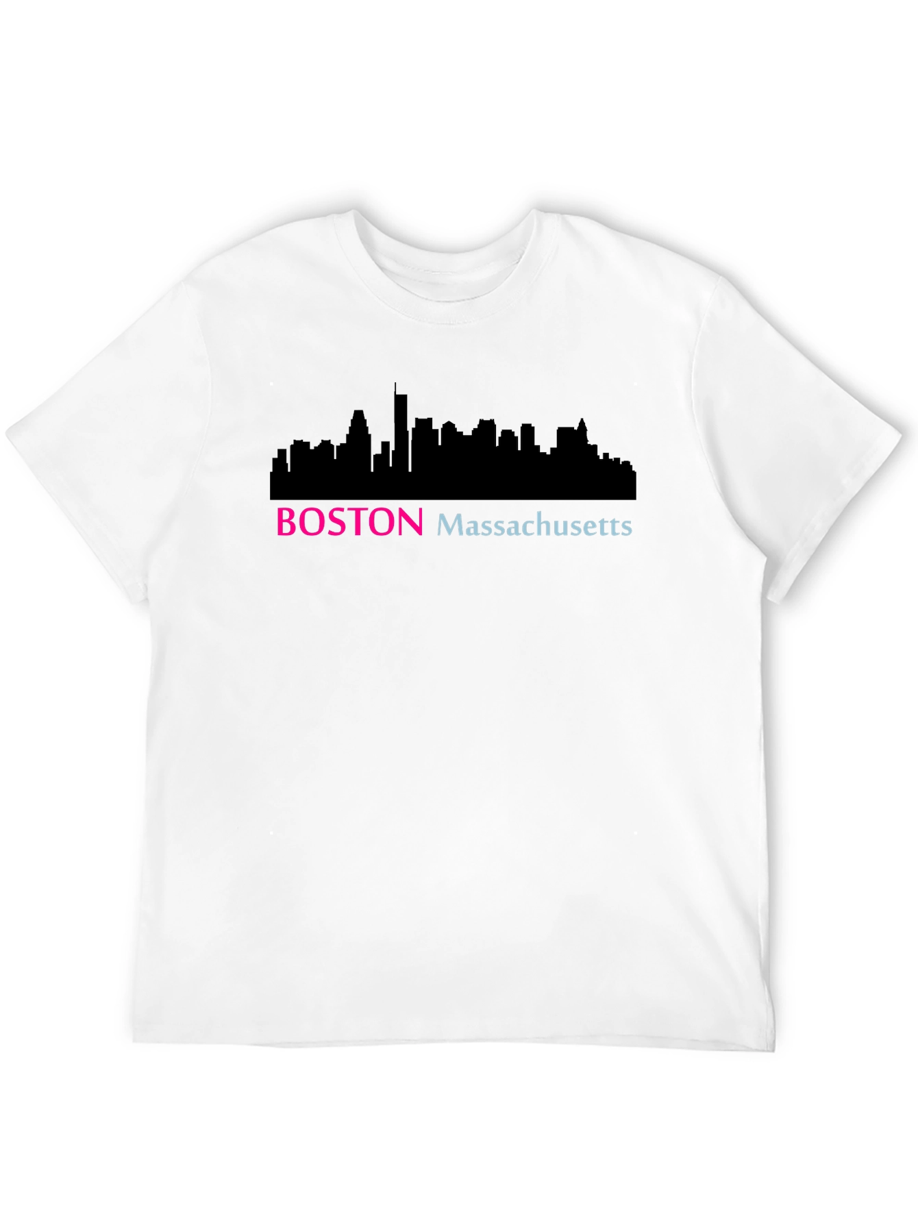 Boston Skyline T-Shirt - Massachusetts Cityscape Tee