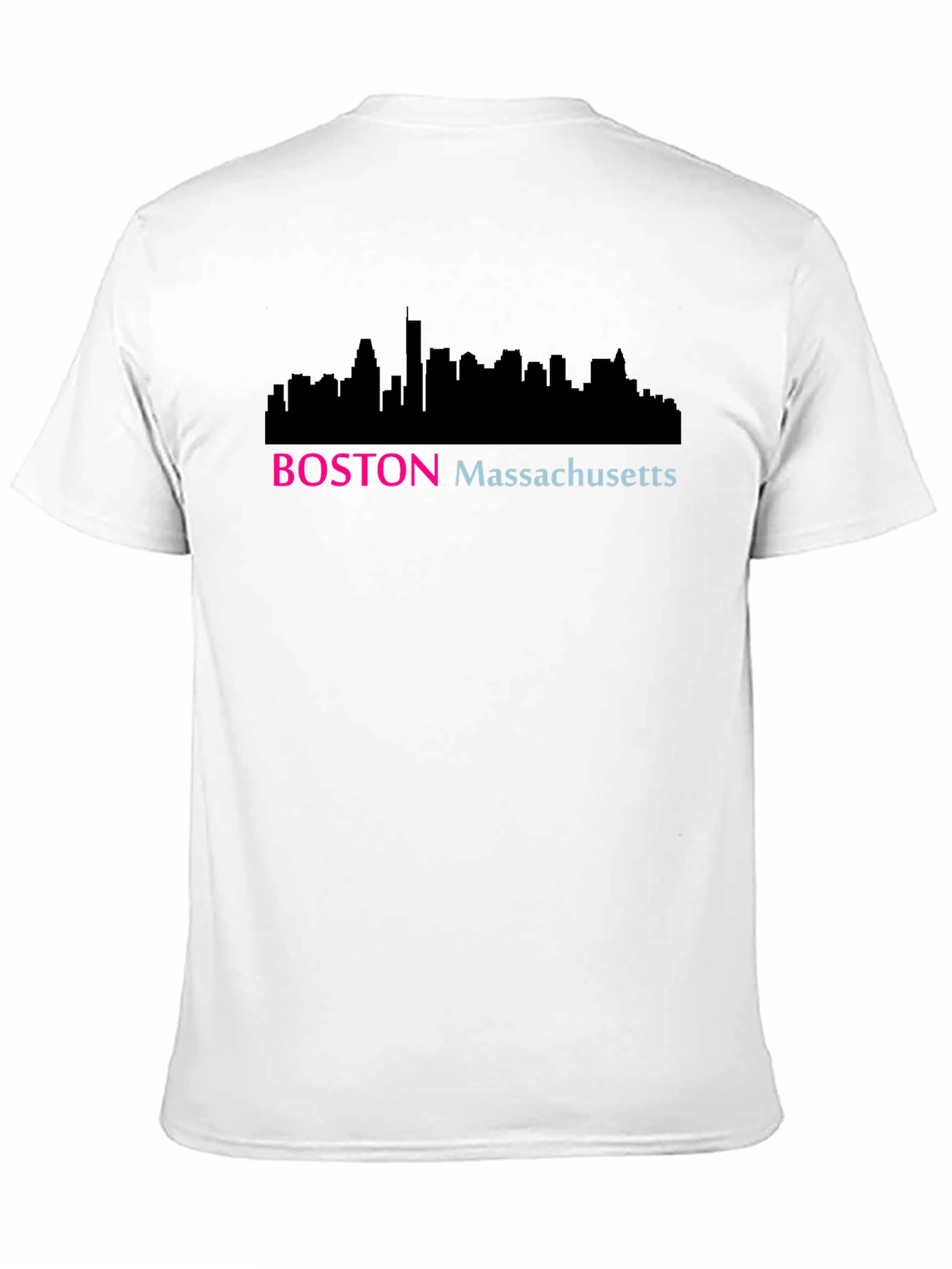 Boston Skyline T-Shirt - Massachusetts Cityscape Tee