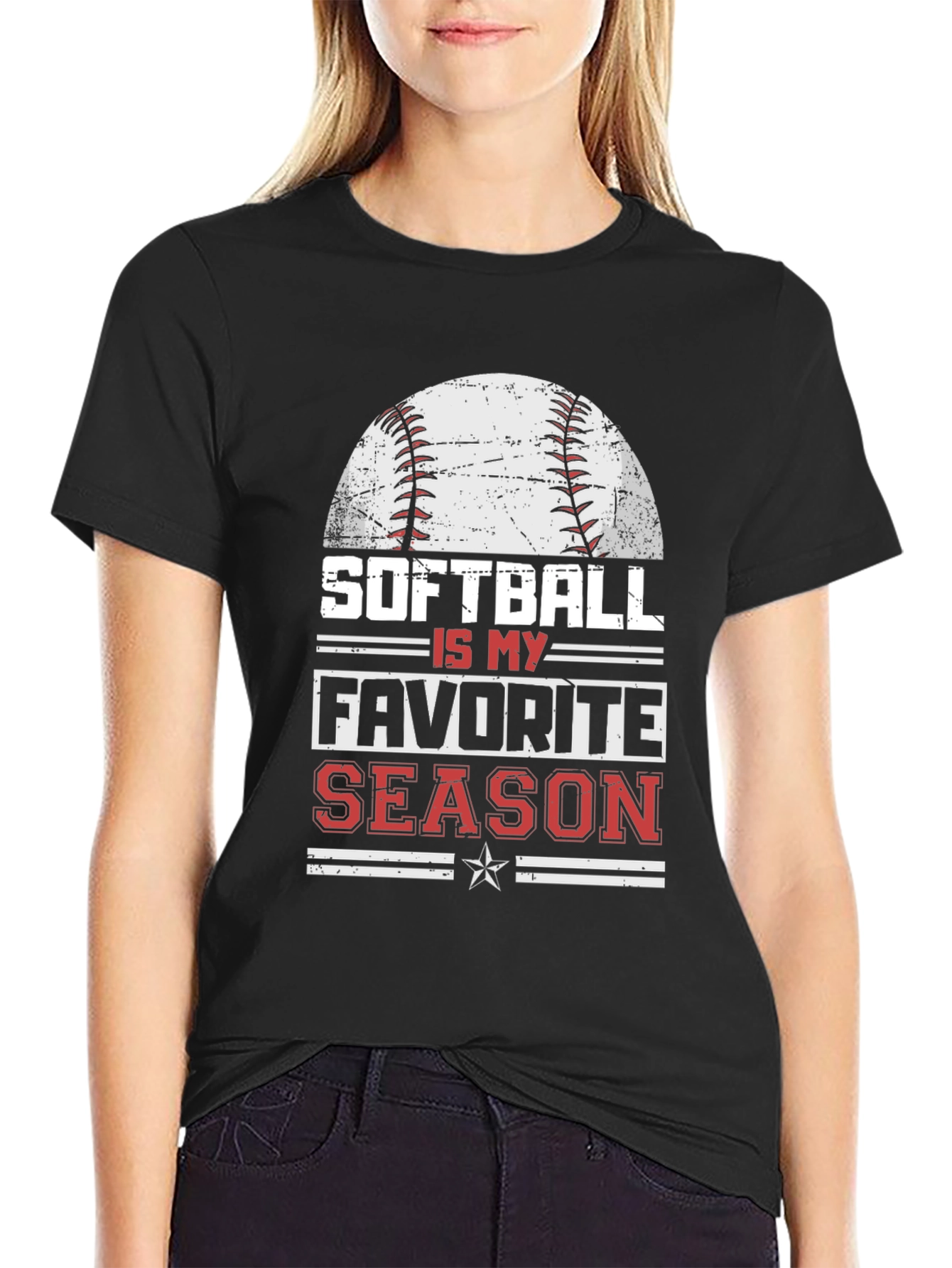 Softball is My Favorite Season Graphic Tee