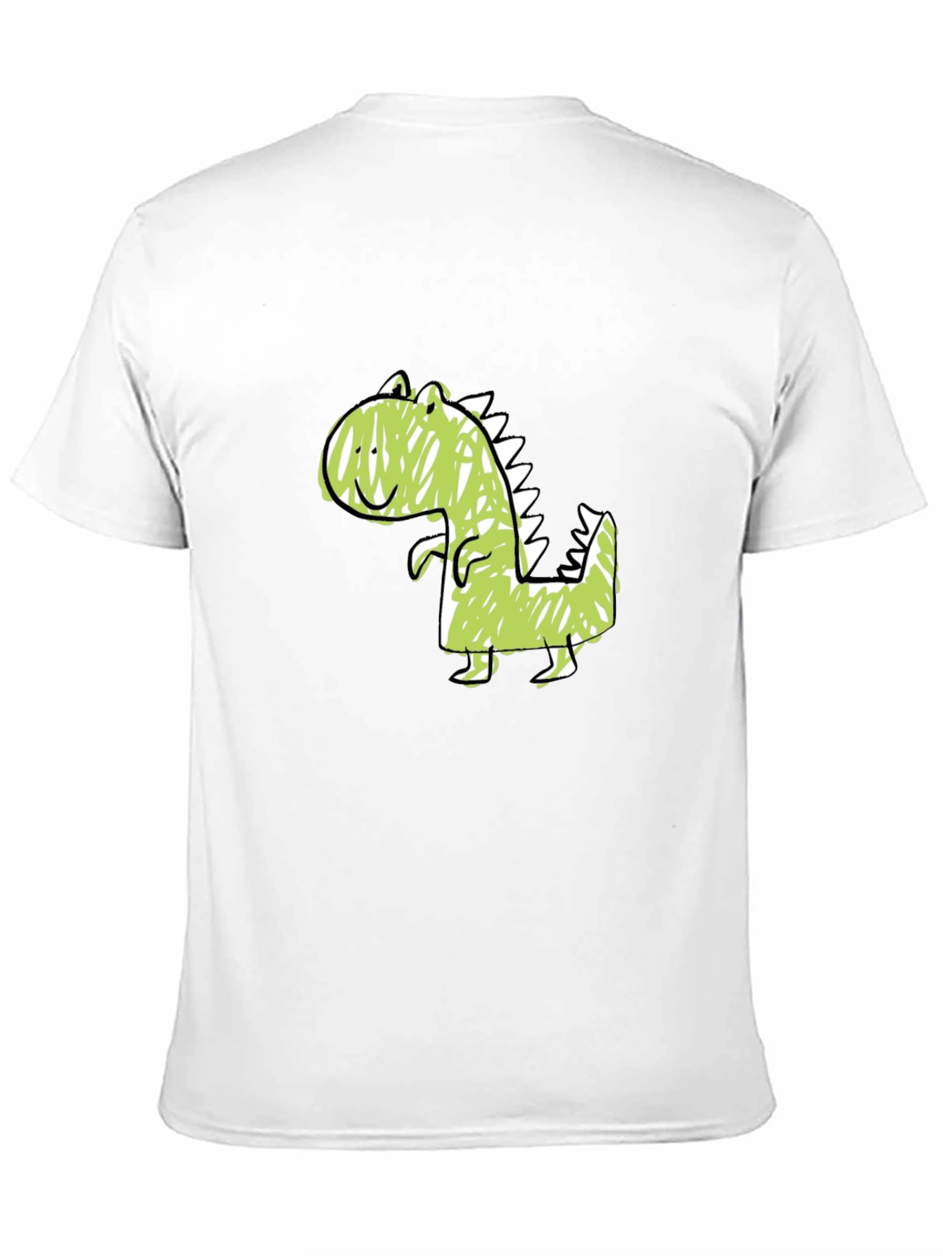 Cute Dinosaur Graphic Tee - Soft Cotton Black T-Shirt