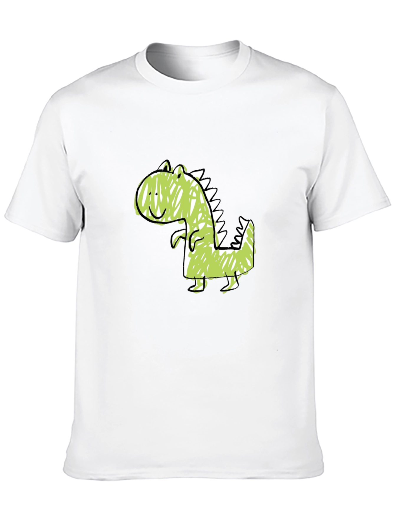 Cute Dinosaur Graphic Tee - Soft Cotton Black T-Shirt