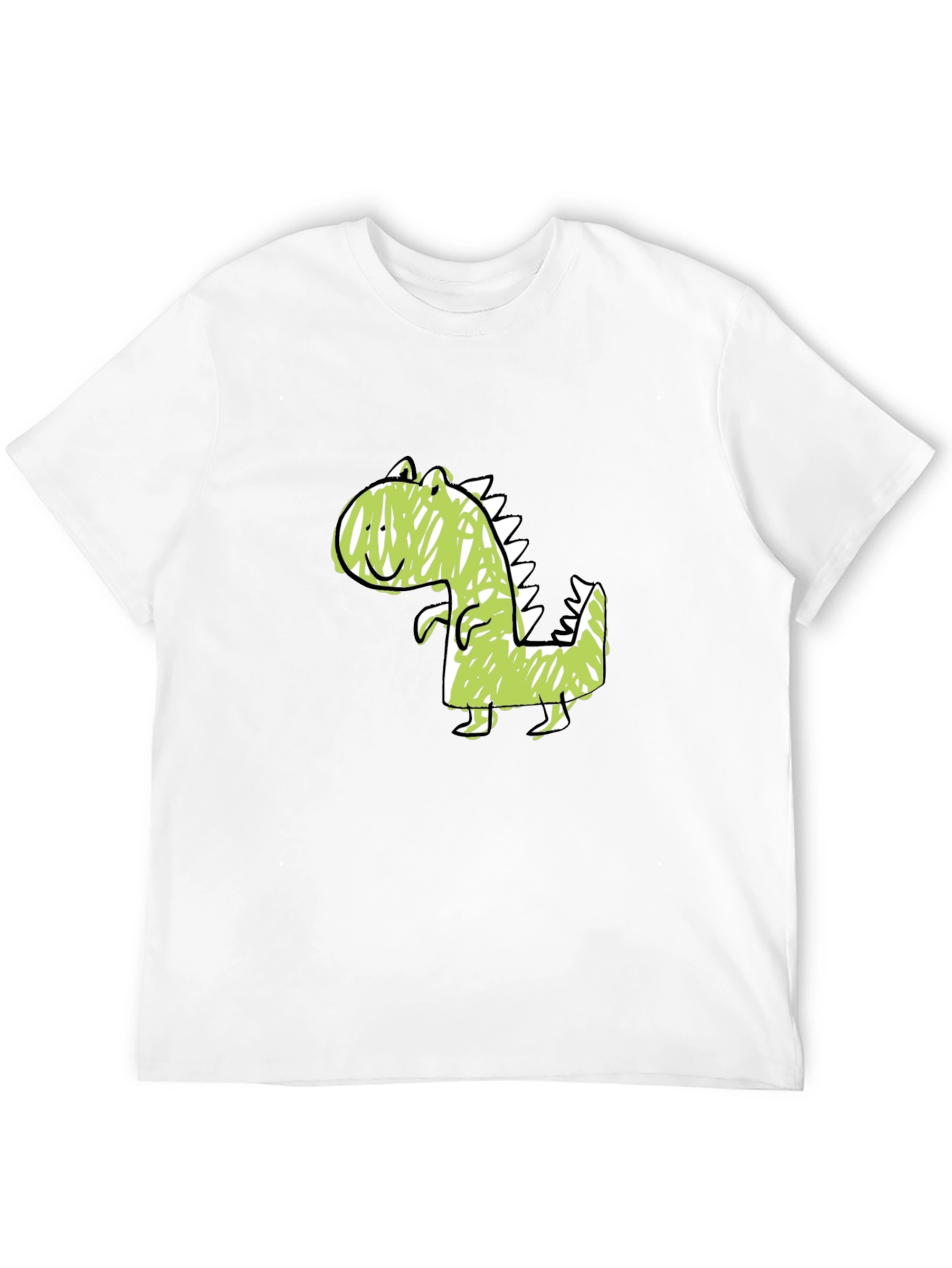 Cute Dinosaur Graphic Tee - Soft Cotton Black T-Shirt