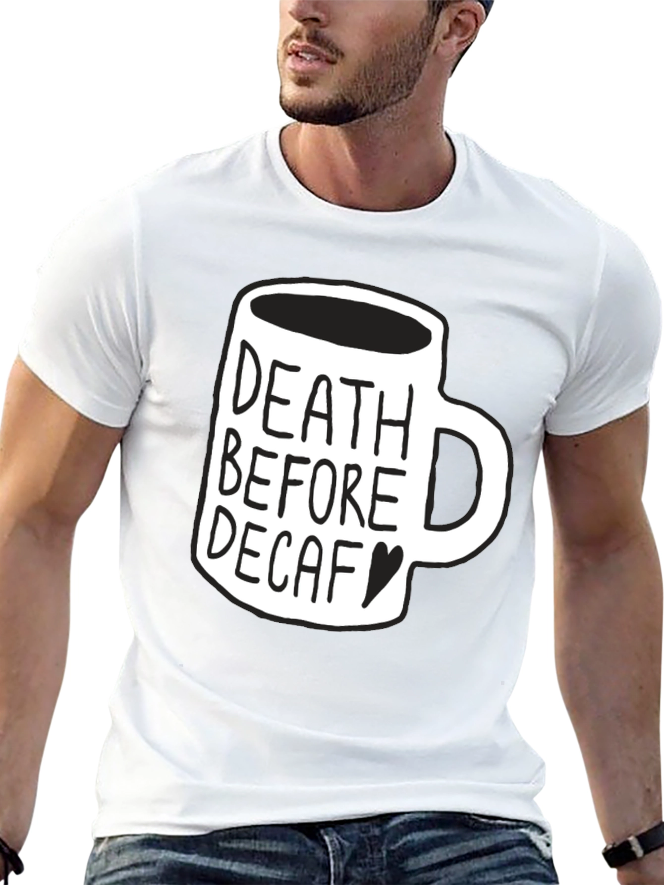 Death Before Decaf Graphic Tee