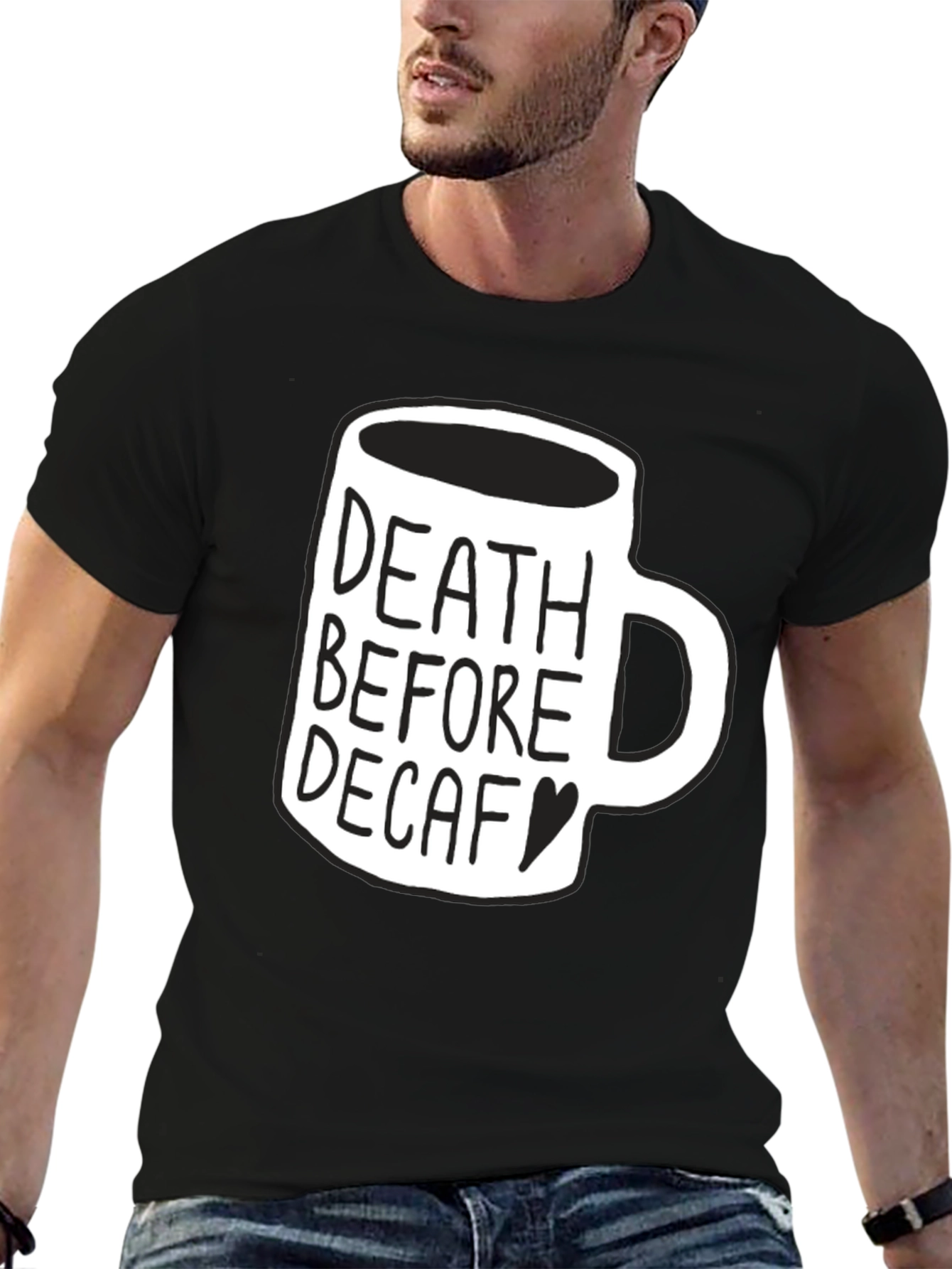 Death Before Decaf Graphic Tee