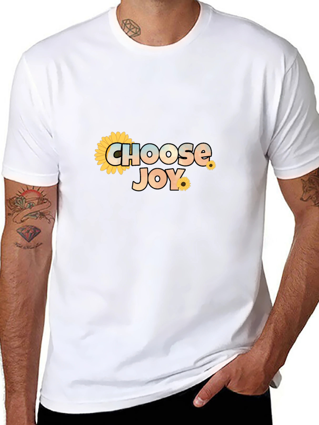 Choose Joy T-Shirt - Sunflower Graphic Tee