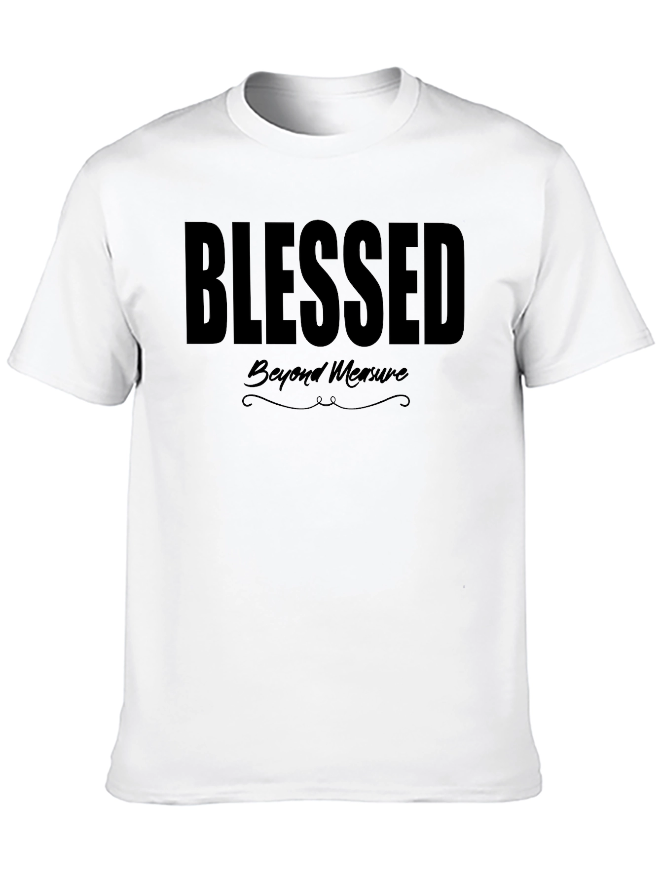 Blessed Beyond Measure Black Graphic Tee