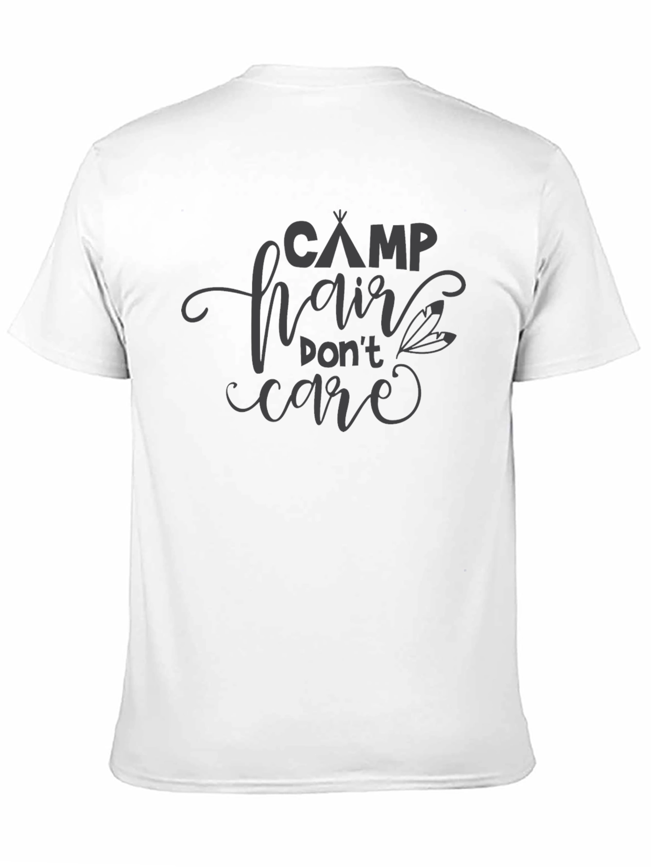 Camp Hair Dont Care Black T-Shirt