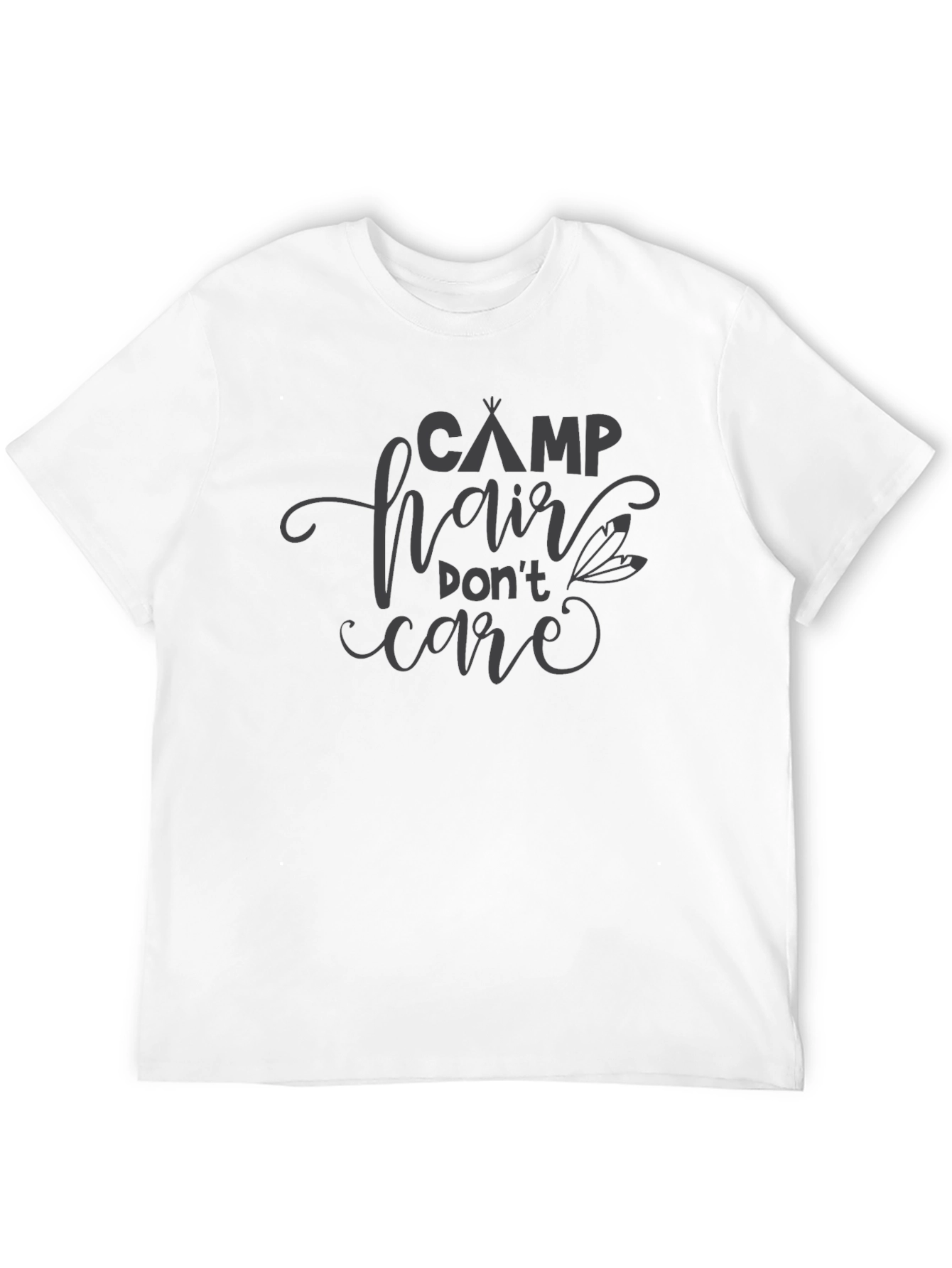 Camp Hair Dont Care Black T-Shirt
