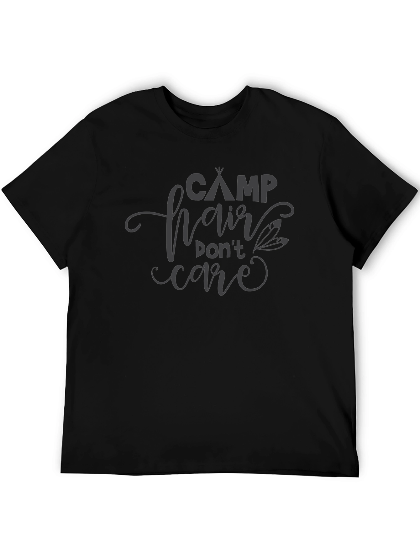 Camp Hair Dont Care Black T-Shirt