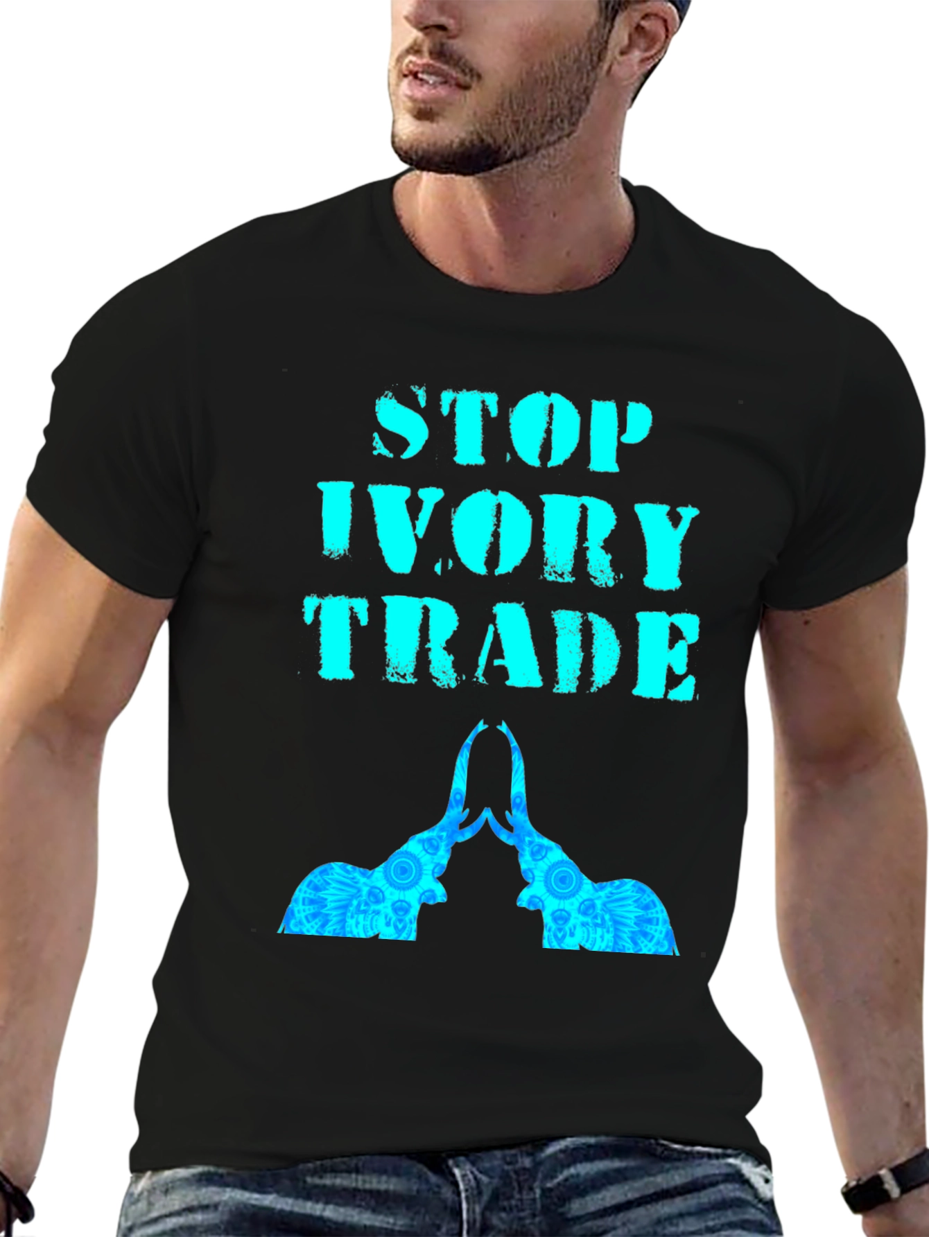Stop Ivory Trade T-Shirt - Elephant Conservation Tee