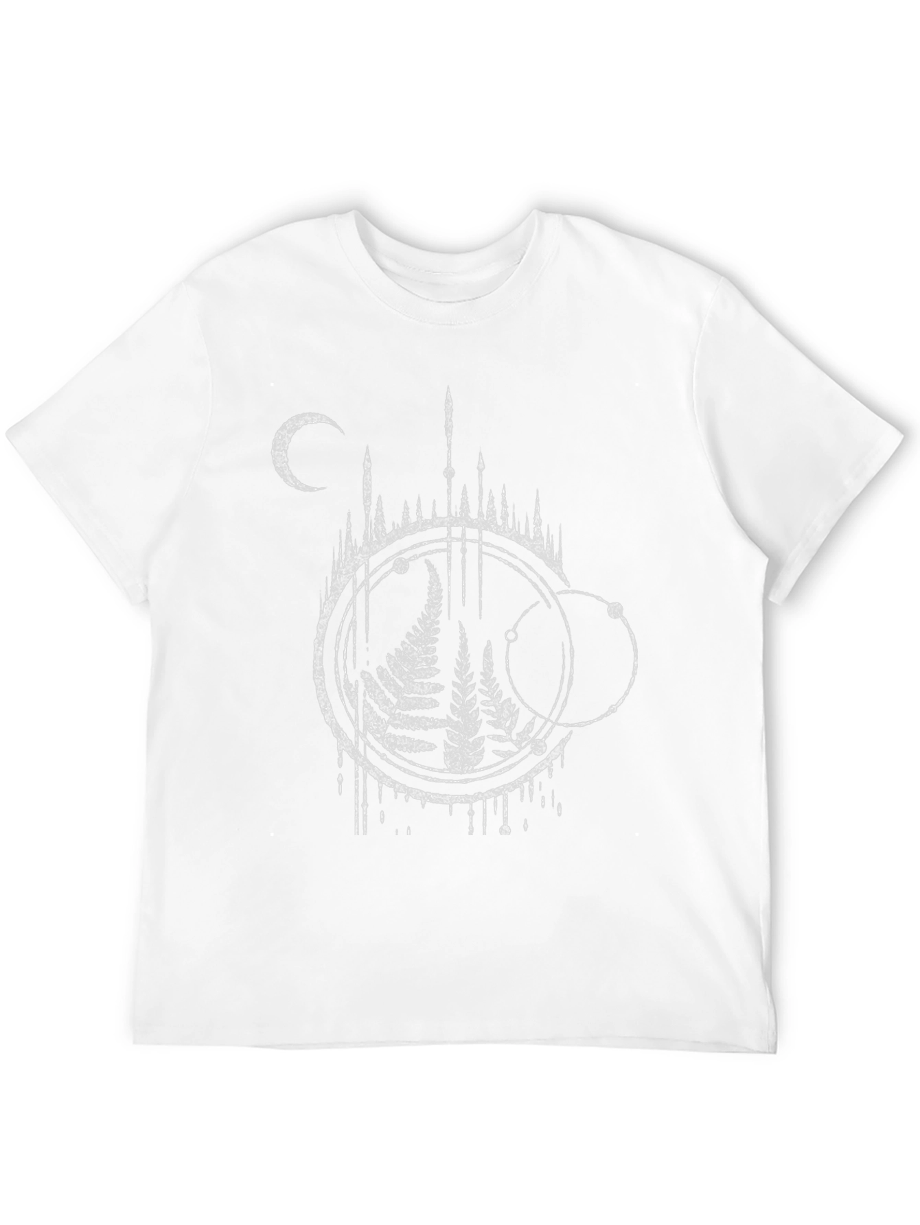 Fern & Moon Graphic Tee - Black Cotton Blend