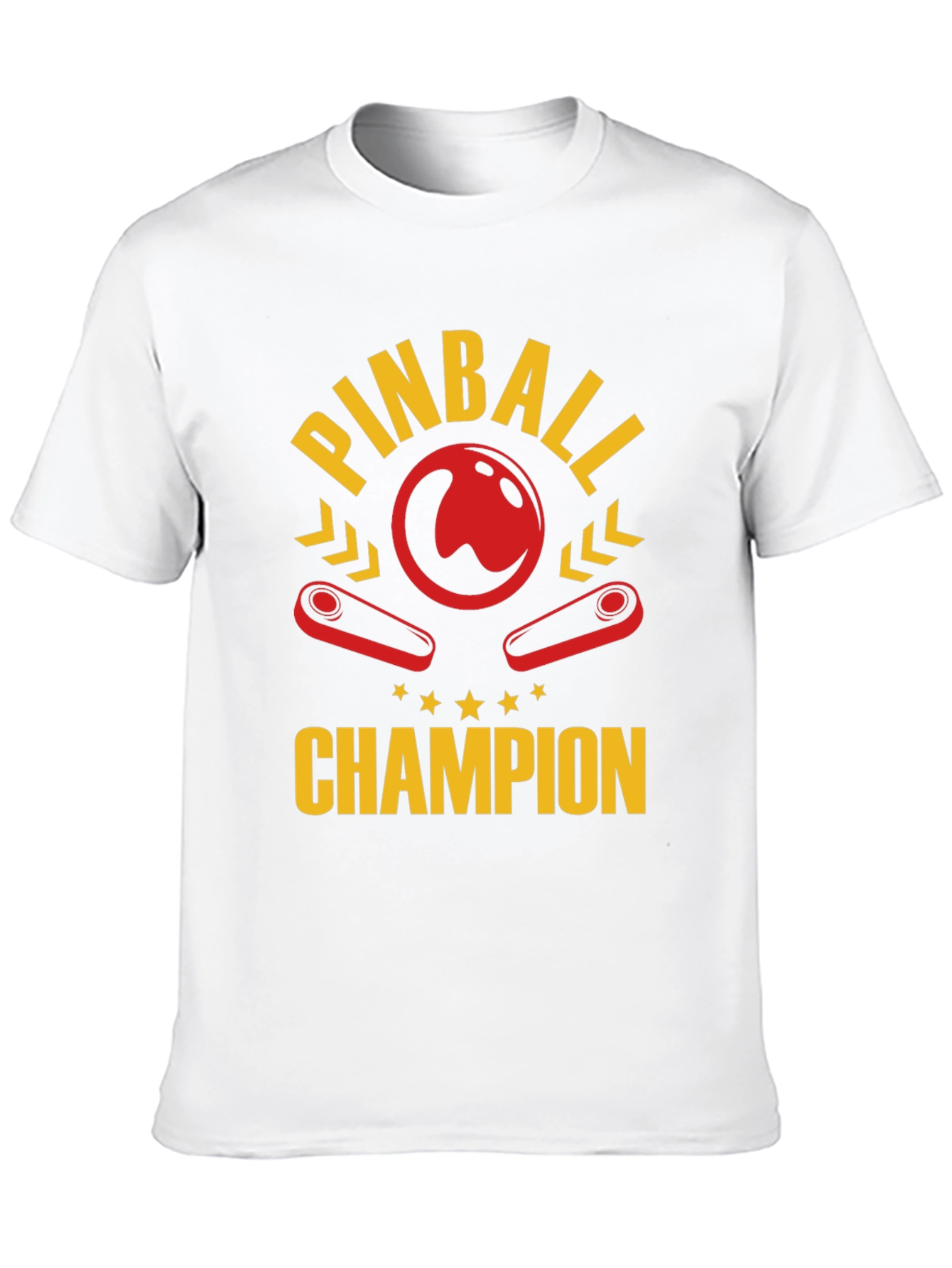 Pinball Champion Black Graphic T-Shirt