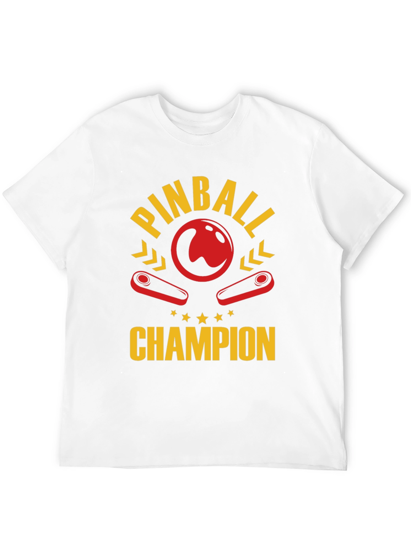 Pinball Champion Black Graphic T-Shirt
