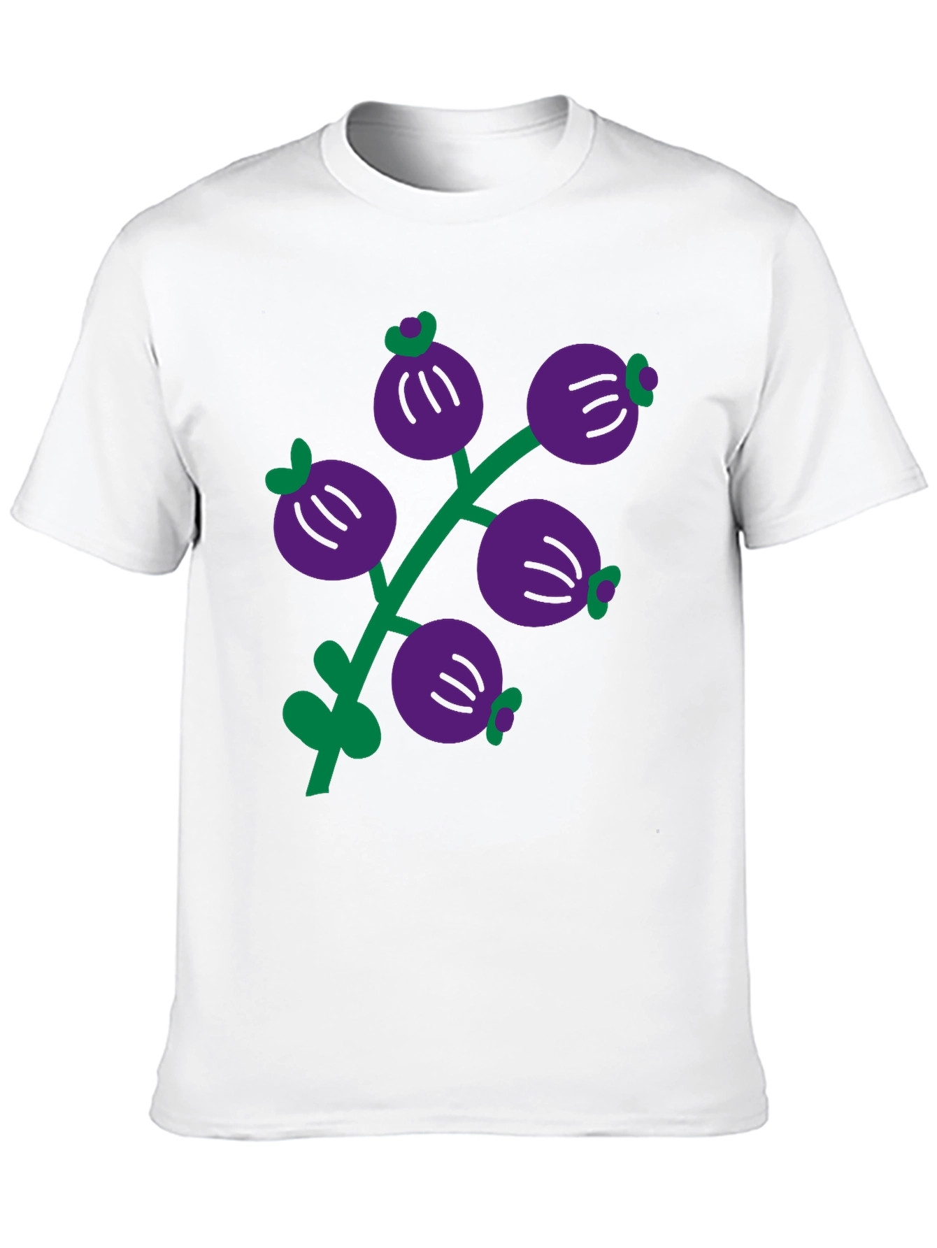 Berry Branch Graphic Black T-Shirt