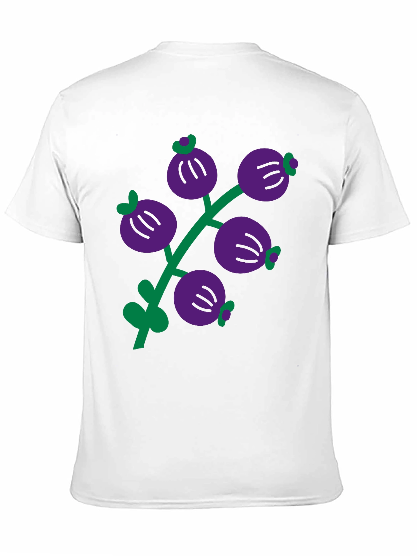 Berry Branch Graphic Black T-Shirt