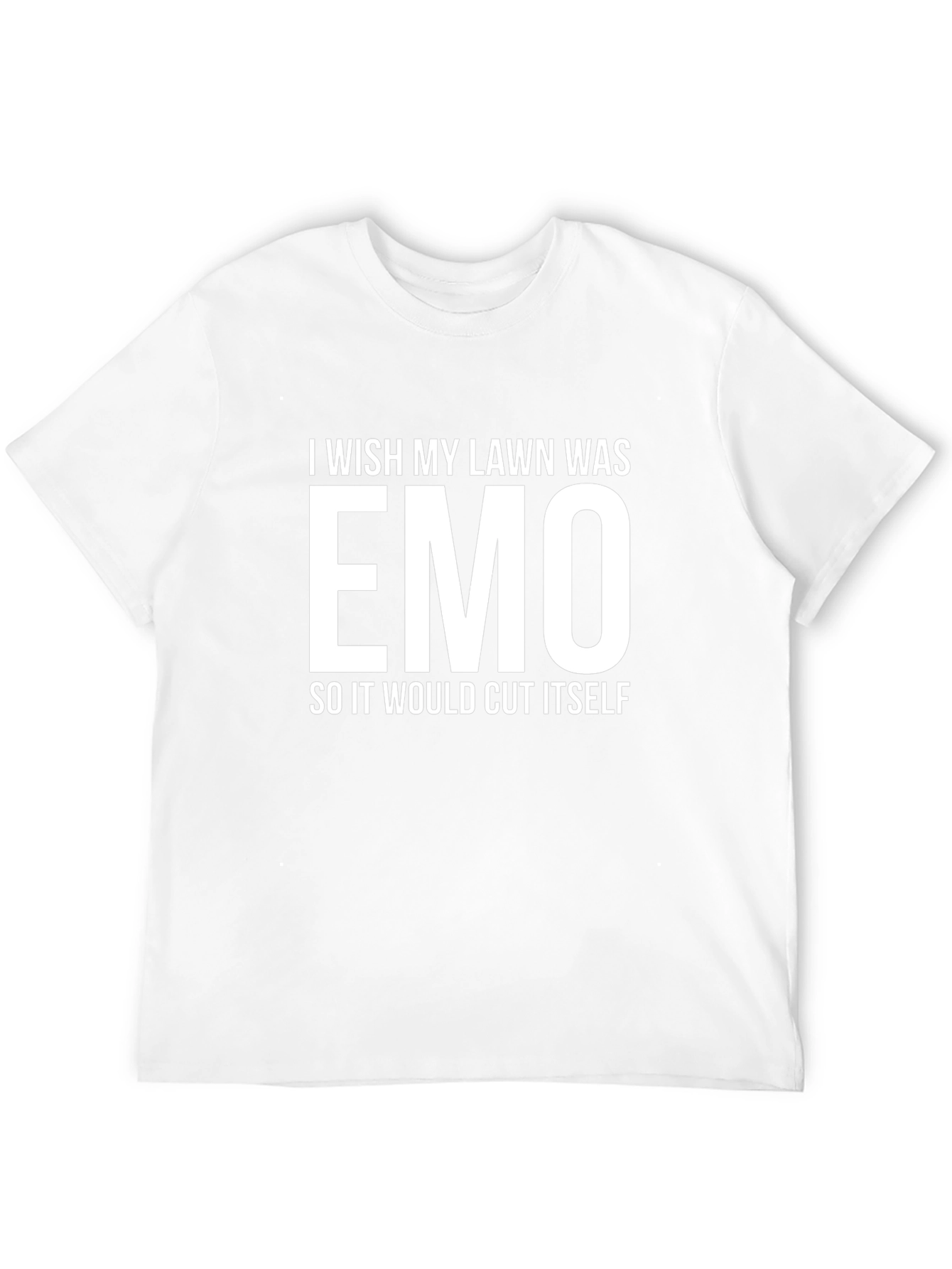 Emo Lawn Funny Graphic T-Shirt