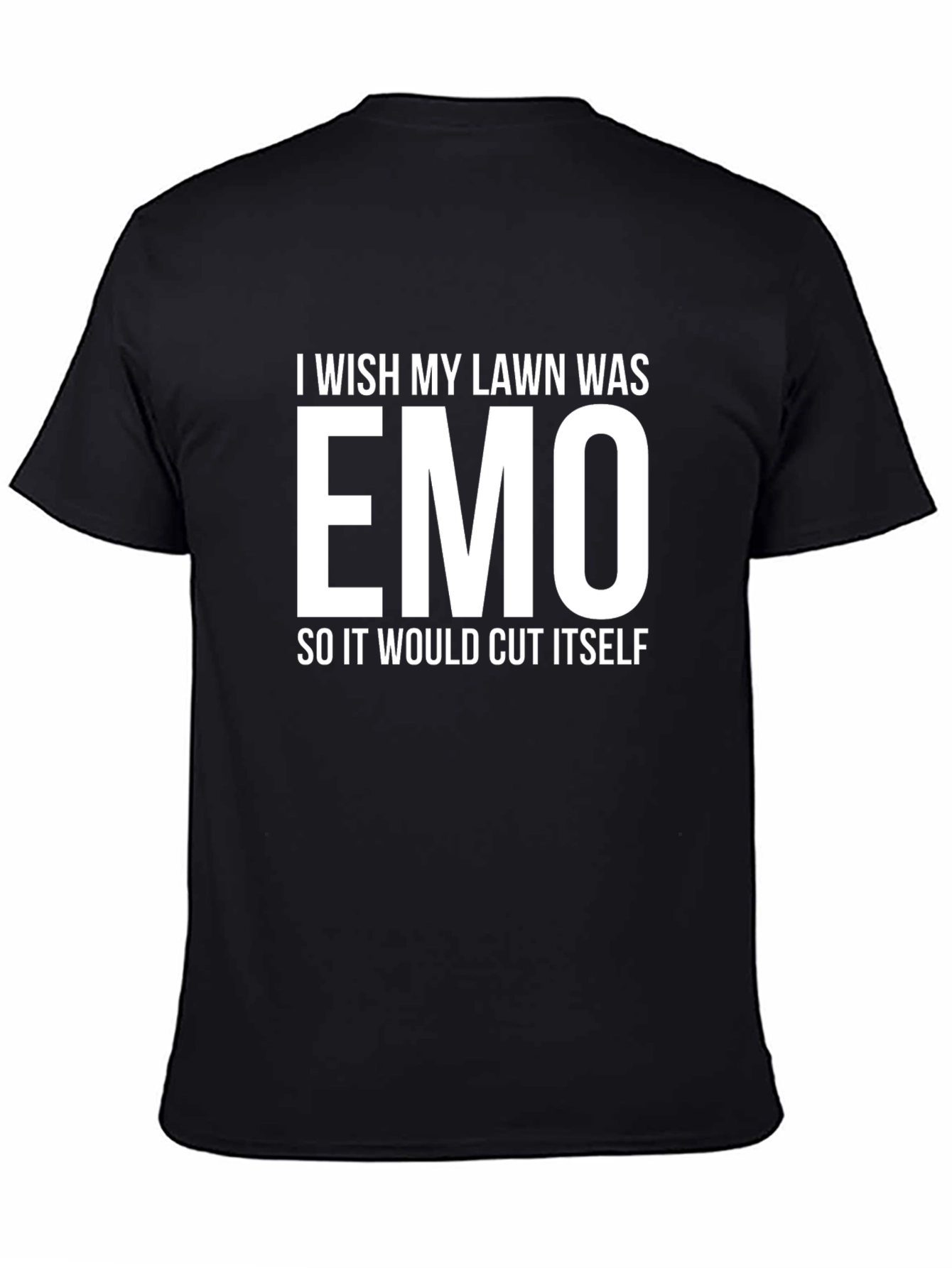 Emo Lawn Funny Graphic T-Shirt